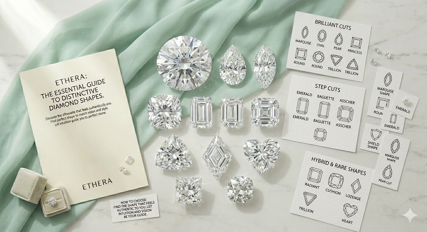 Diamond Cuts and Shapes Explained: Round Brilliant, Fancy Shapes, Rare Cuts, and How to Choose