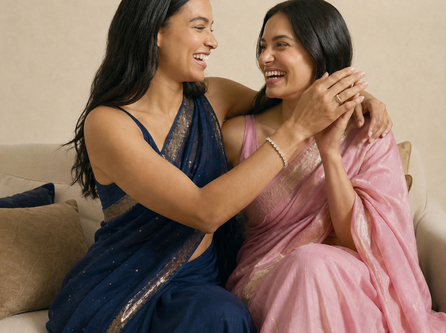 The saree jewellery guide nobody asked for but everyone needed (lab grown diamond edition)
