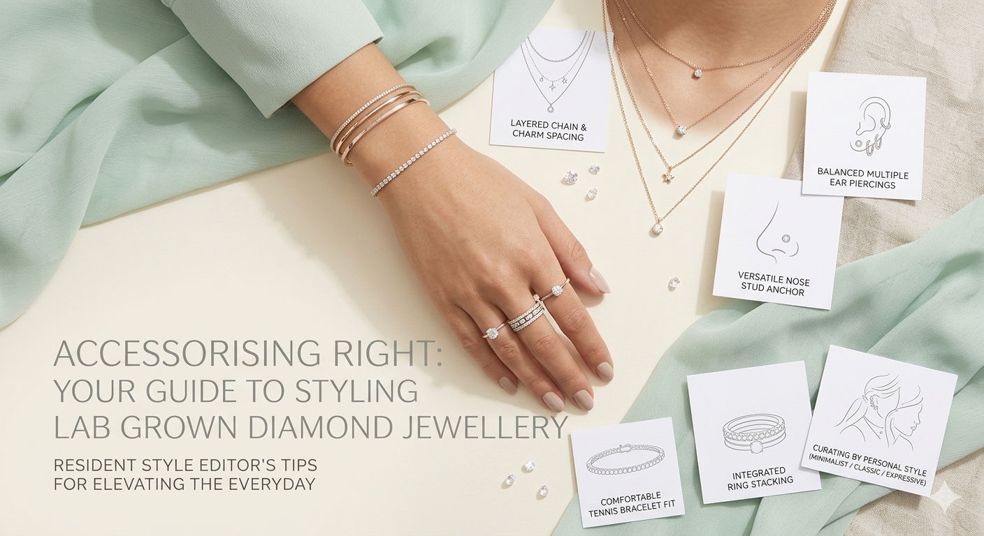 Accessorising Your Way: How to Accessorise Right with Lab Grown Diamond Jewellery
