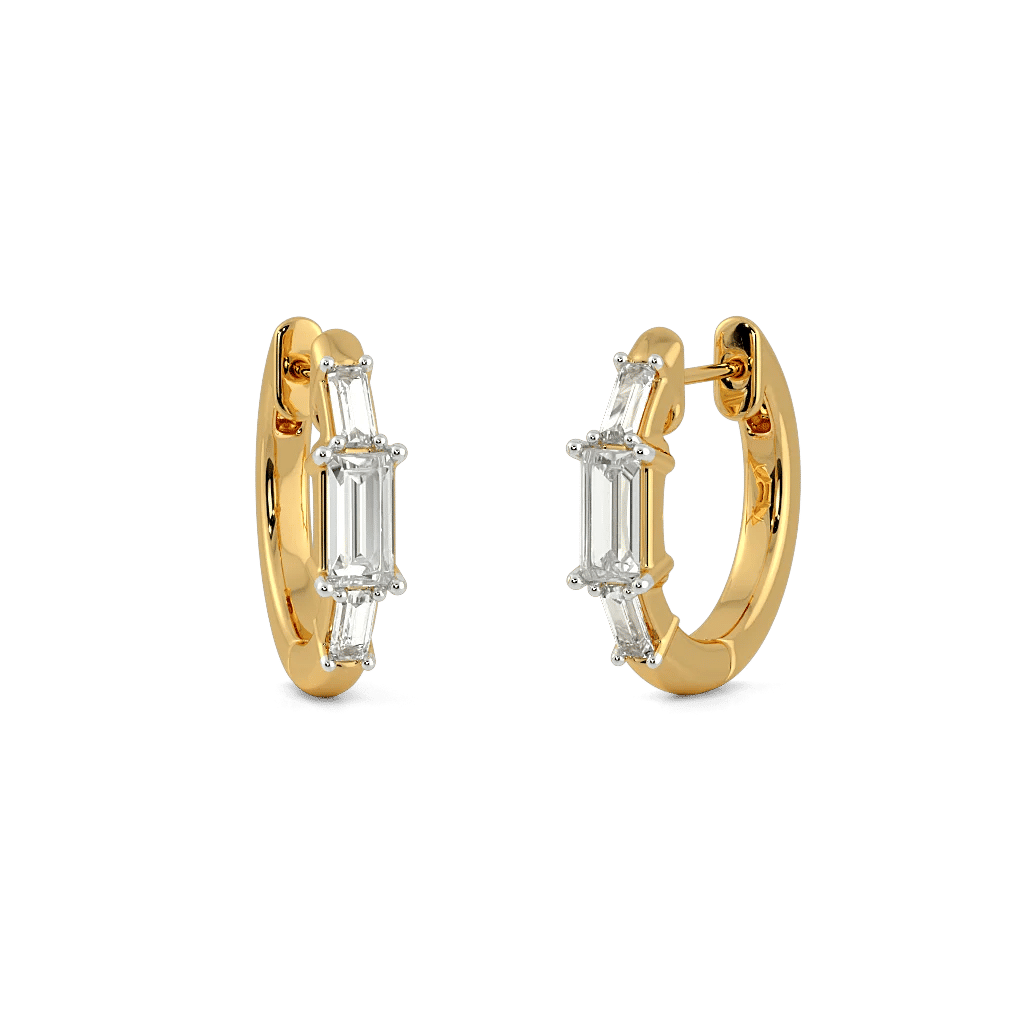 Cutting Edge Baguette Bali Earrings 0