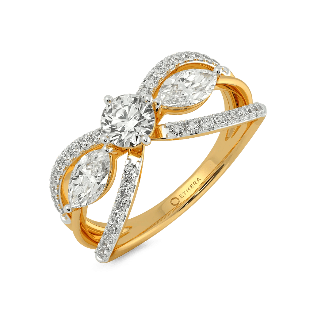 Threefold Grace 3 Stone Ring 0