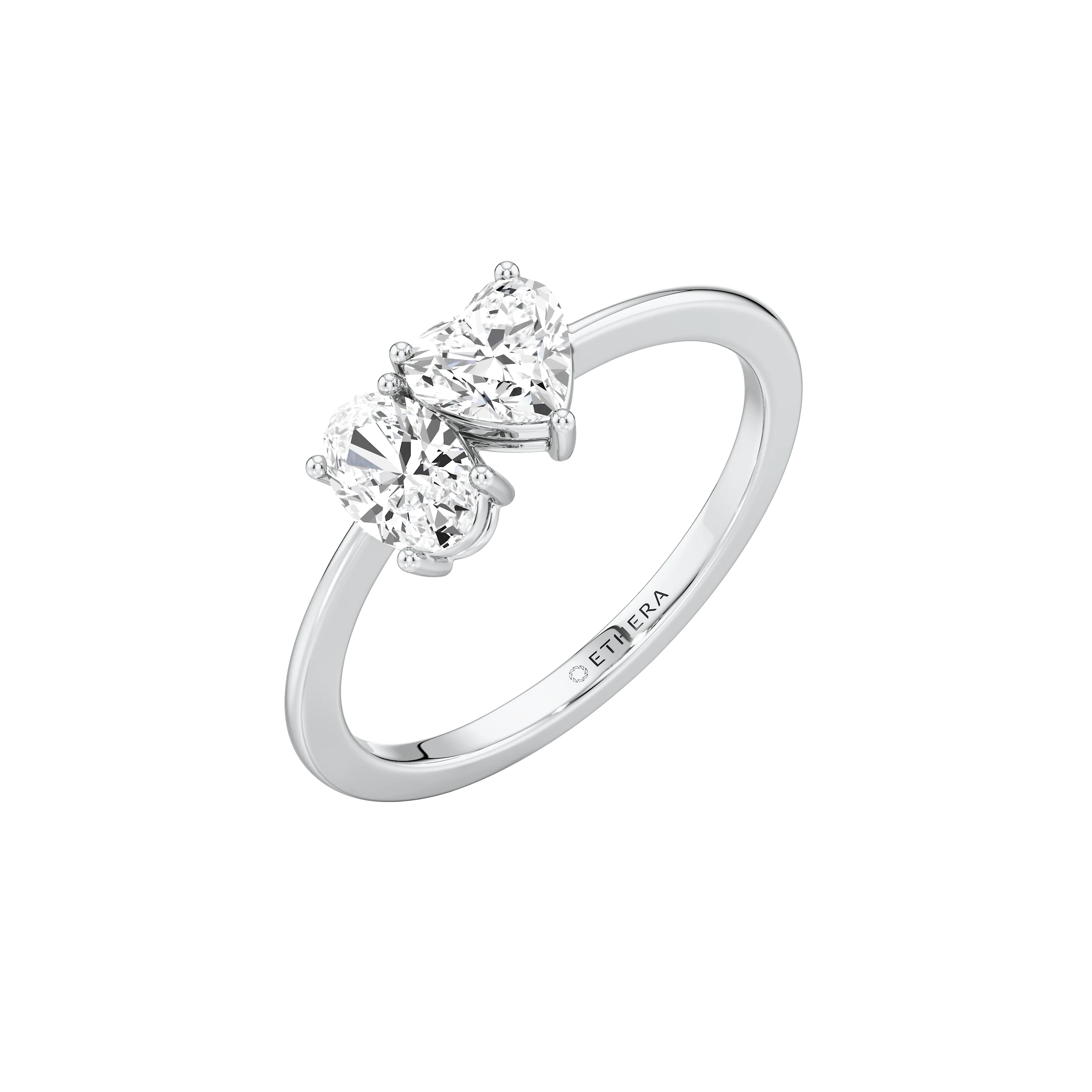 Heart & Oval Duo Ring 7
