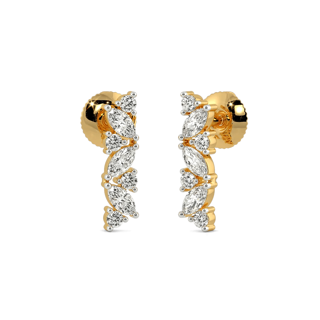 Linear Sparkle Stud Earrings 0