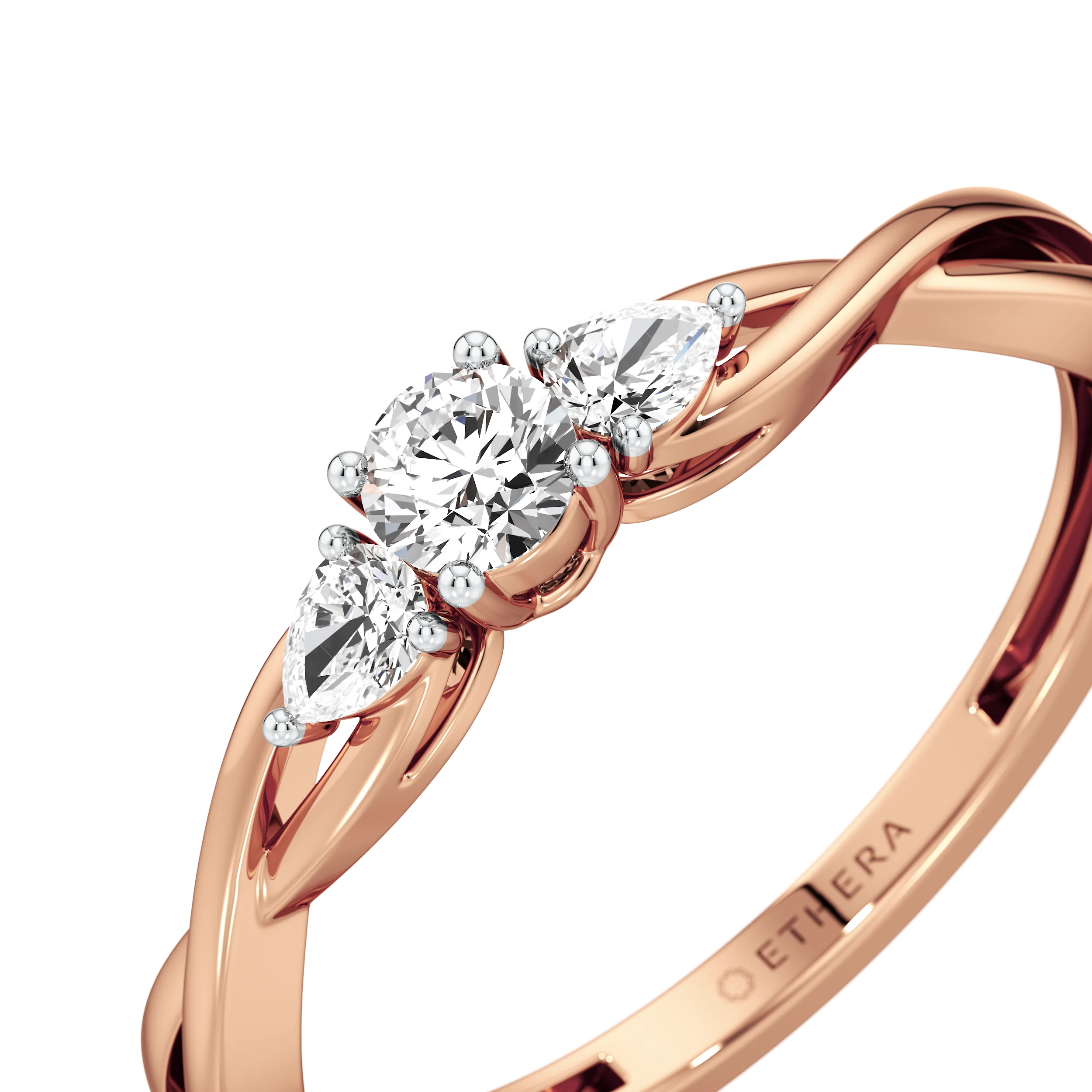 Trio Pear Ring 10