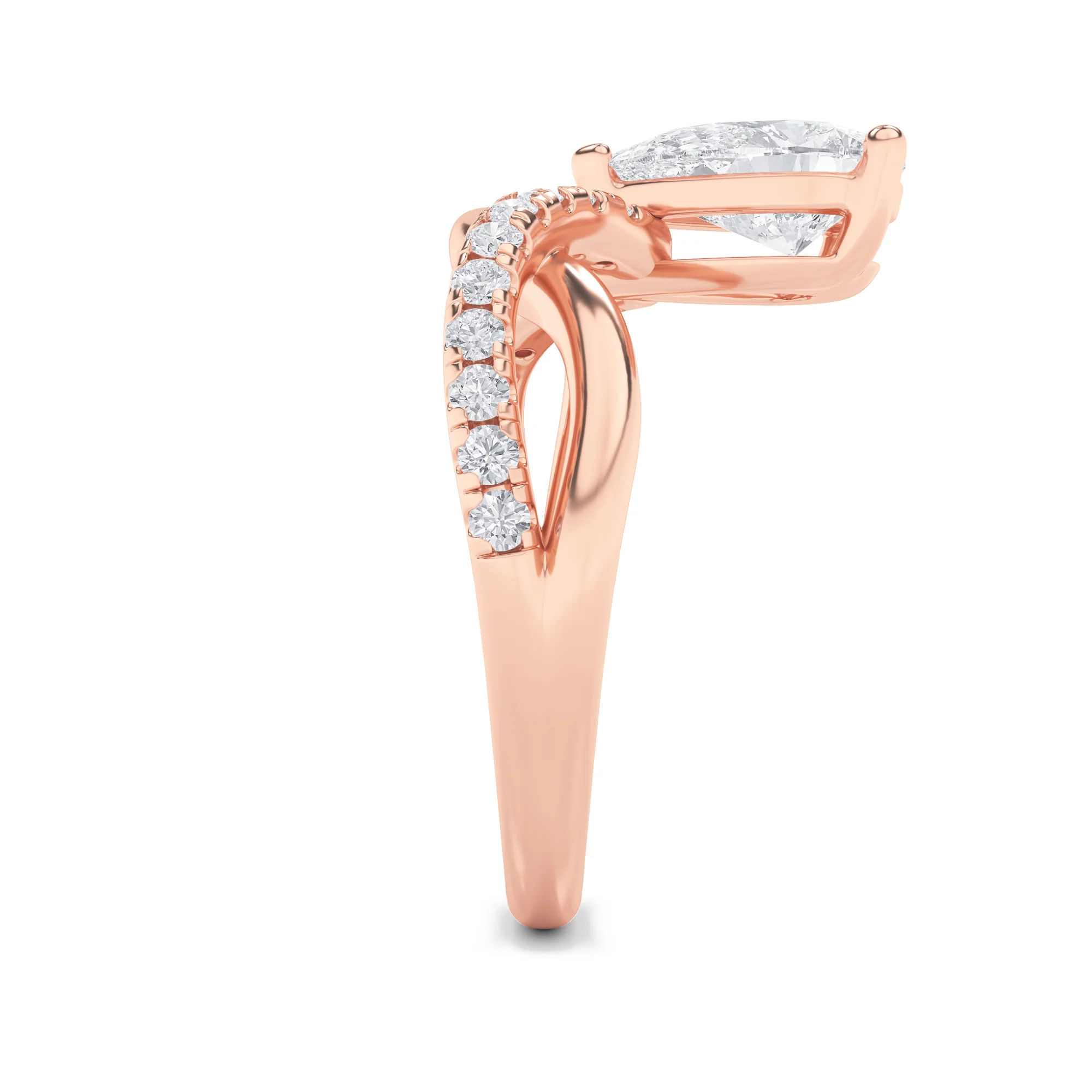 Infinity Pear Ring 13