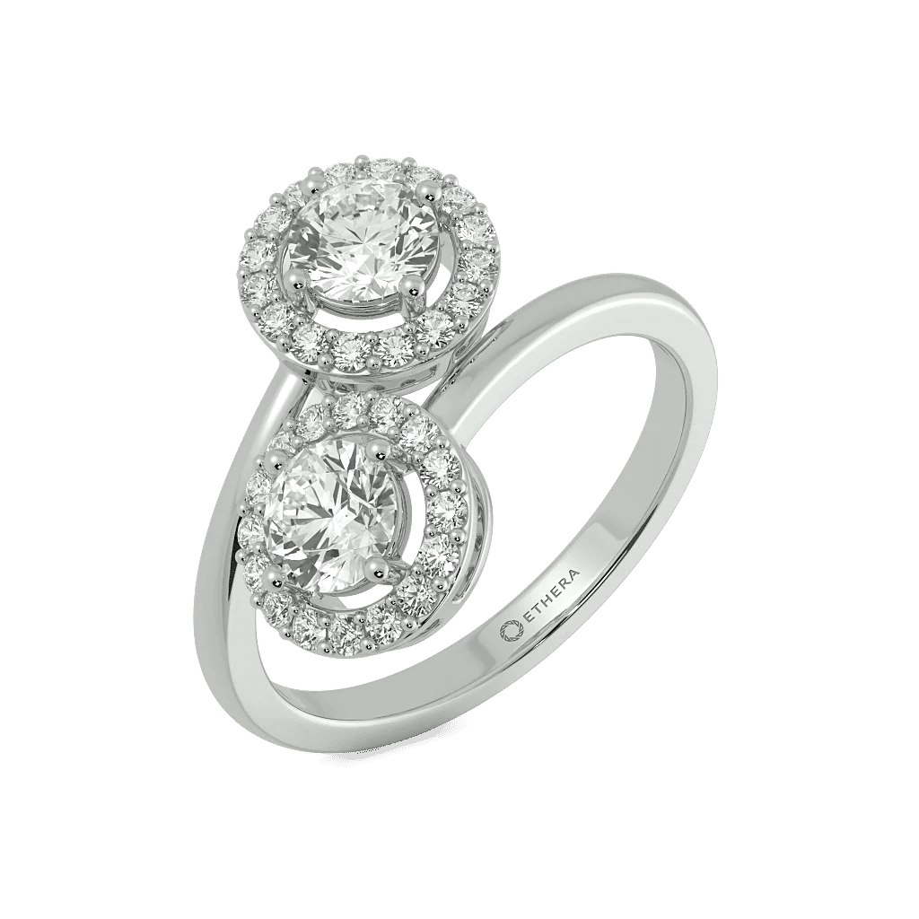 Twin Flame Toi et Moi Ring