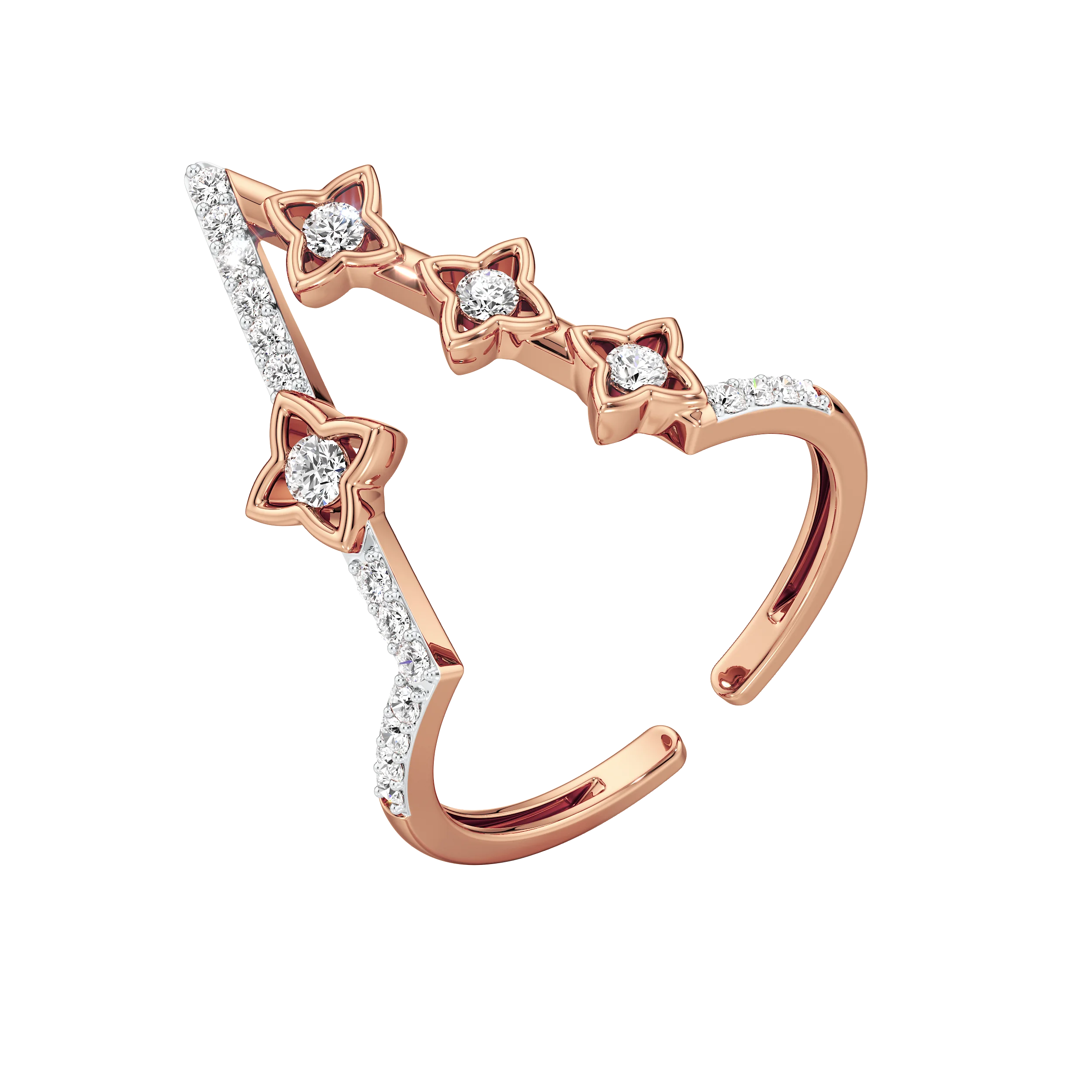 Stellar Zig-Zag Ring 11