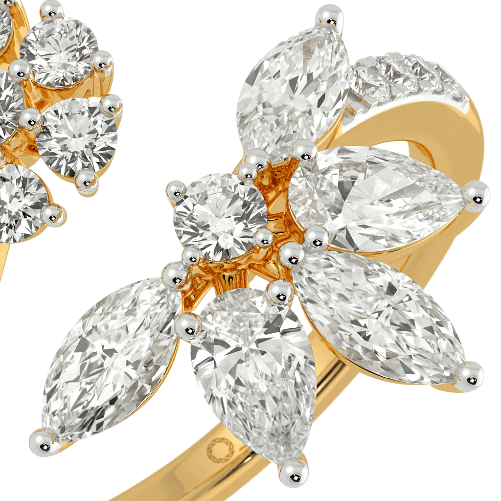 Branch Of Grace Floral Open Top Ring 3