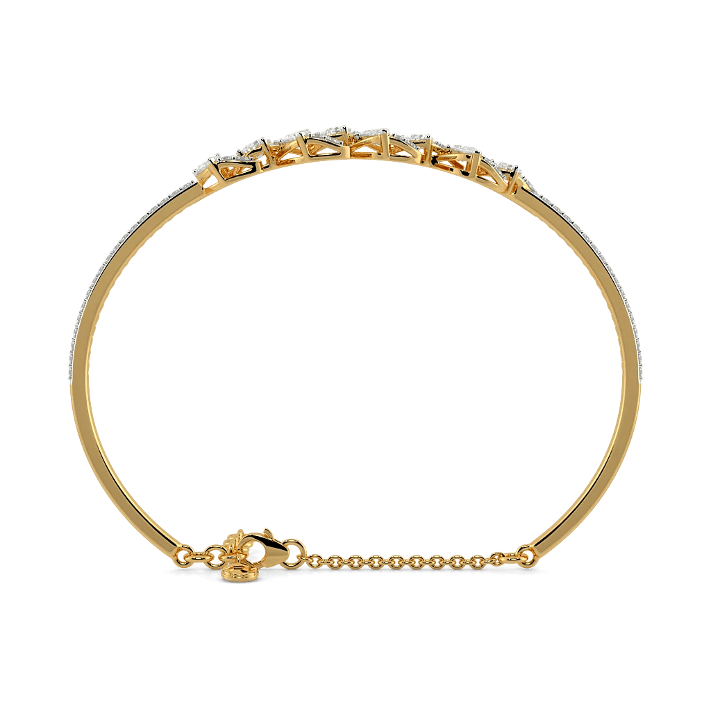 Leafy Zest Oval Bangle 2