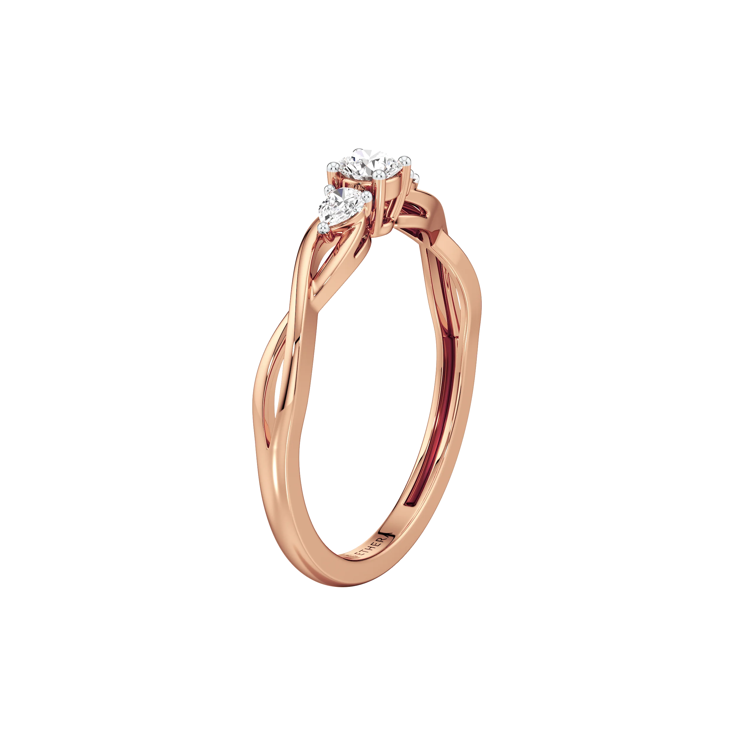 Trio Pear Ring 12