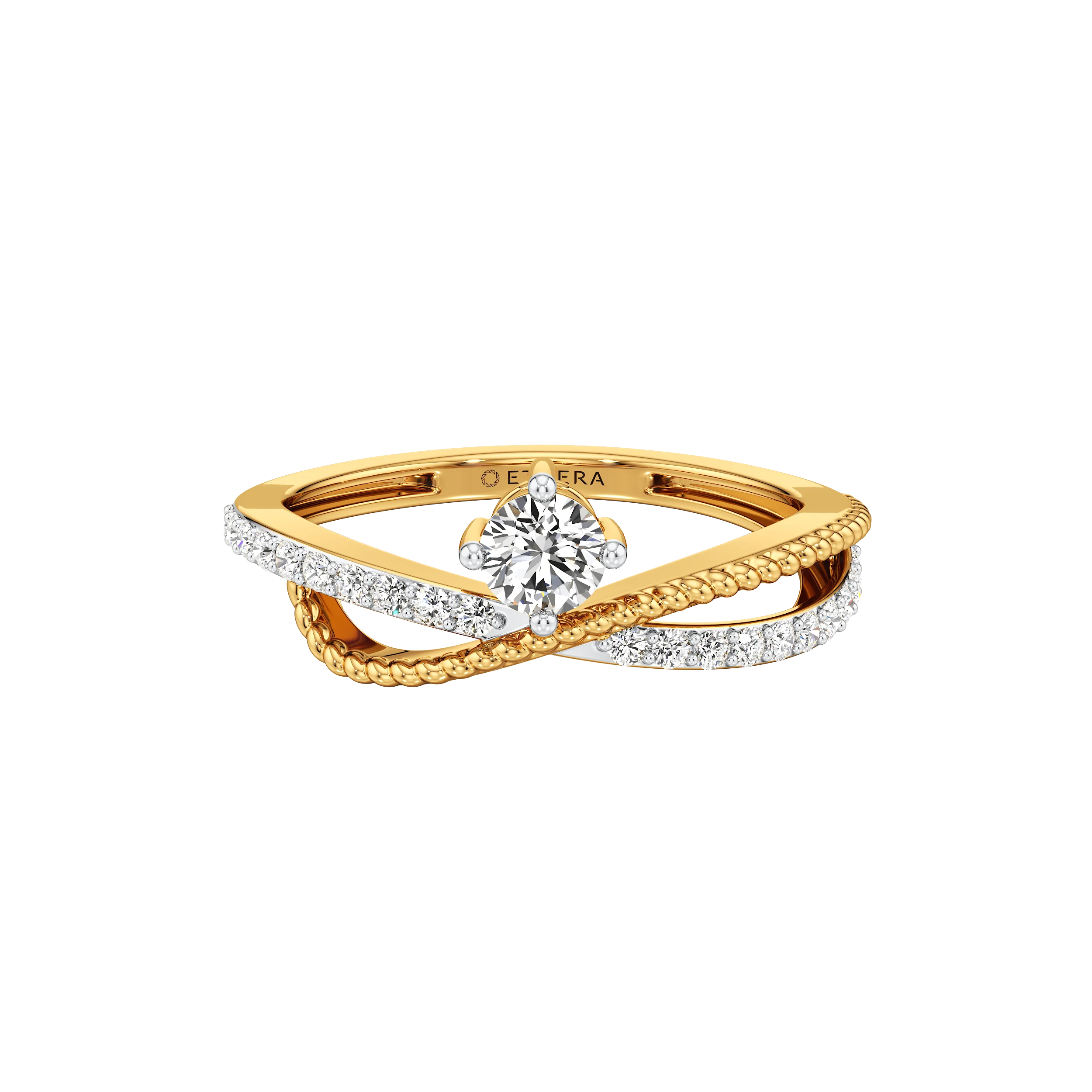 Infinity Crossover Solitaire Ring 4