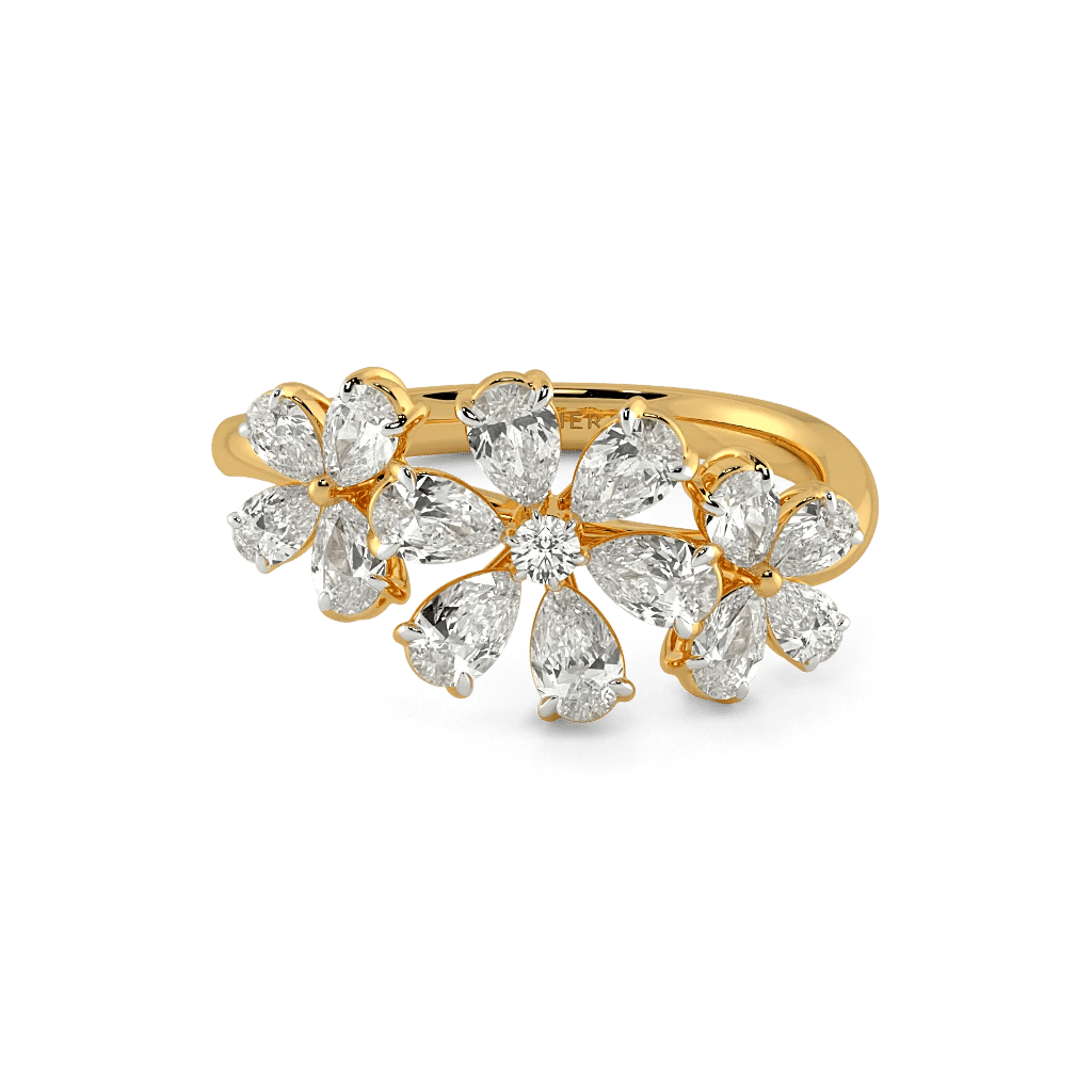 Fleur De Lis Floral Ring 4