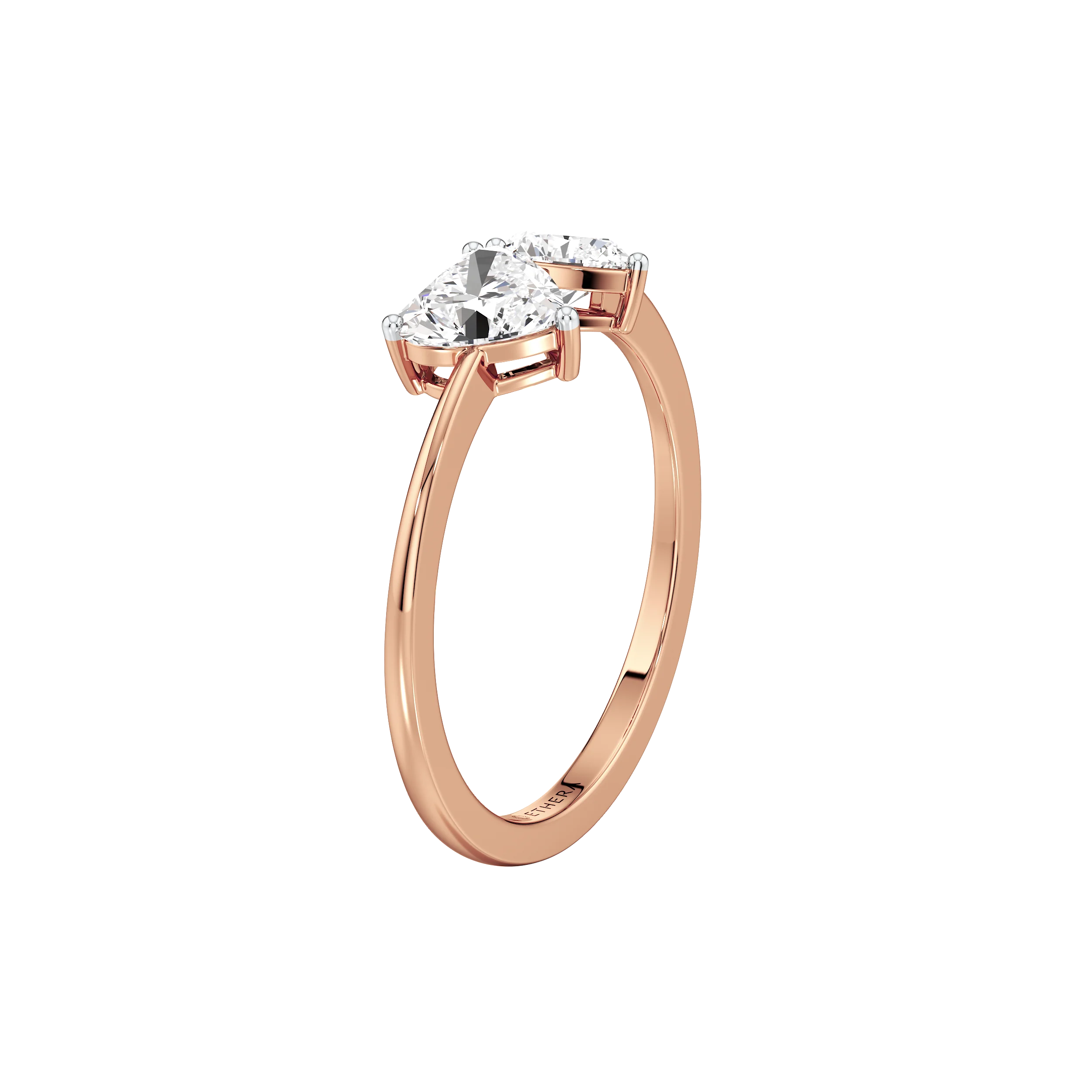 Twin Flame Heart Ring 14