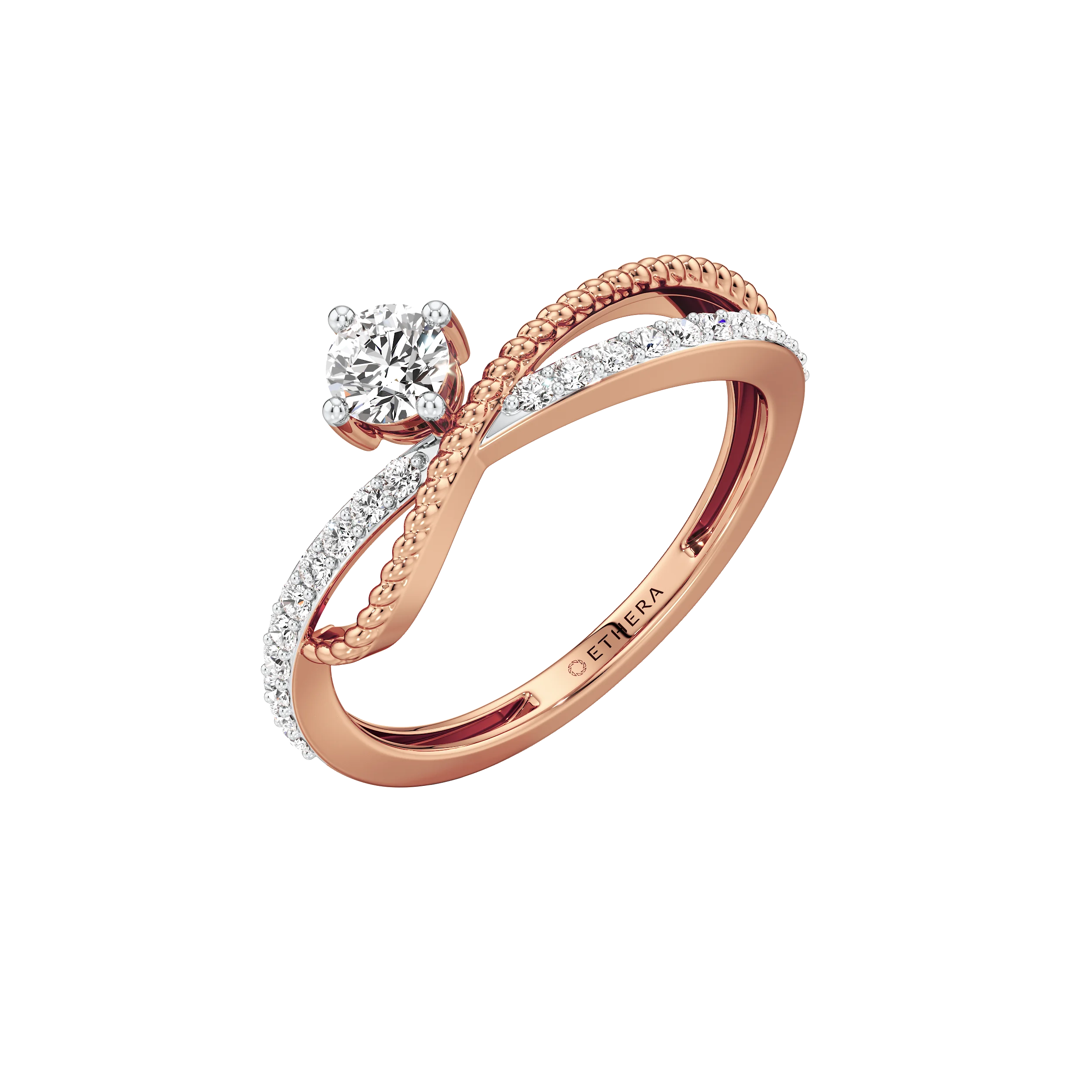 Infinity Crossover Solitaire Ring 11