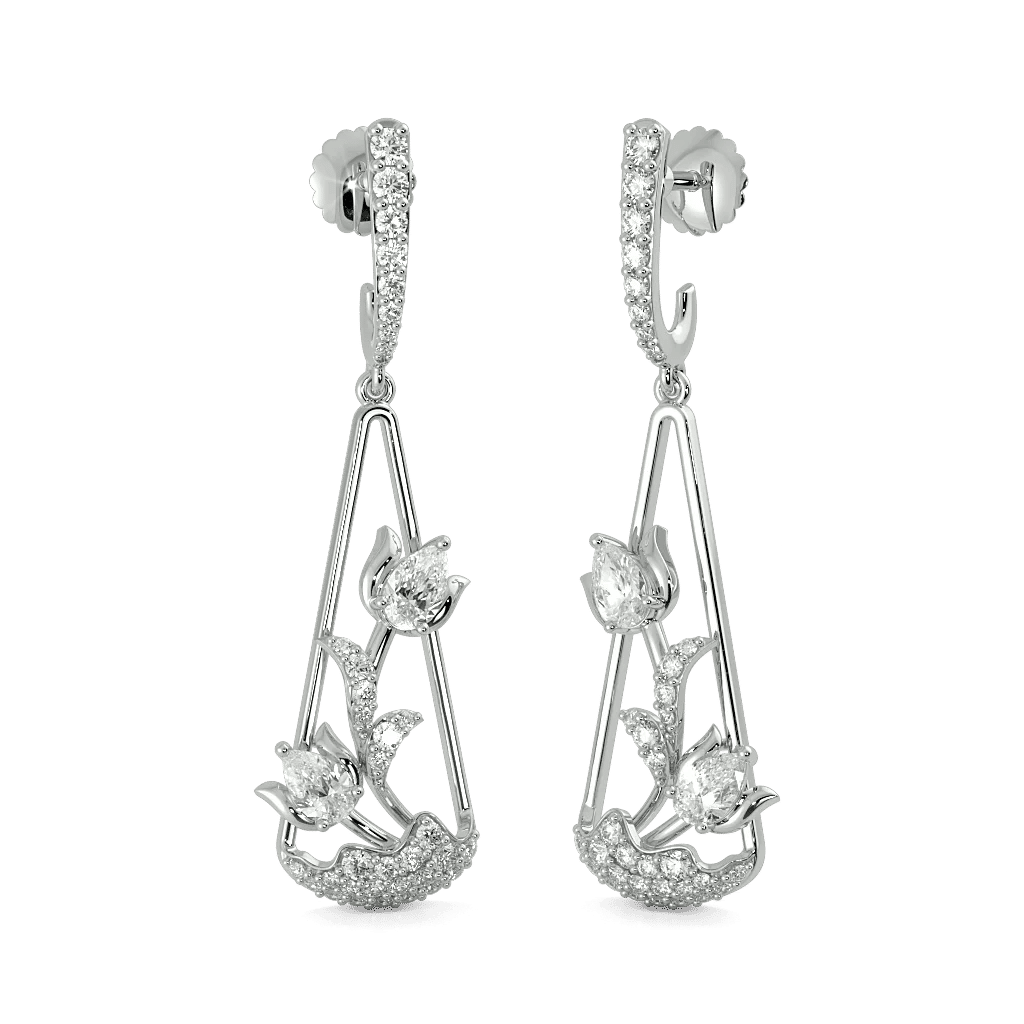 Lotus Of Tranquil Drop Earrings 0