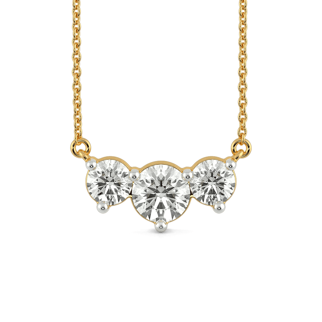 Threefold Sparkle Necklet 2