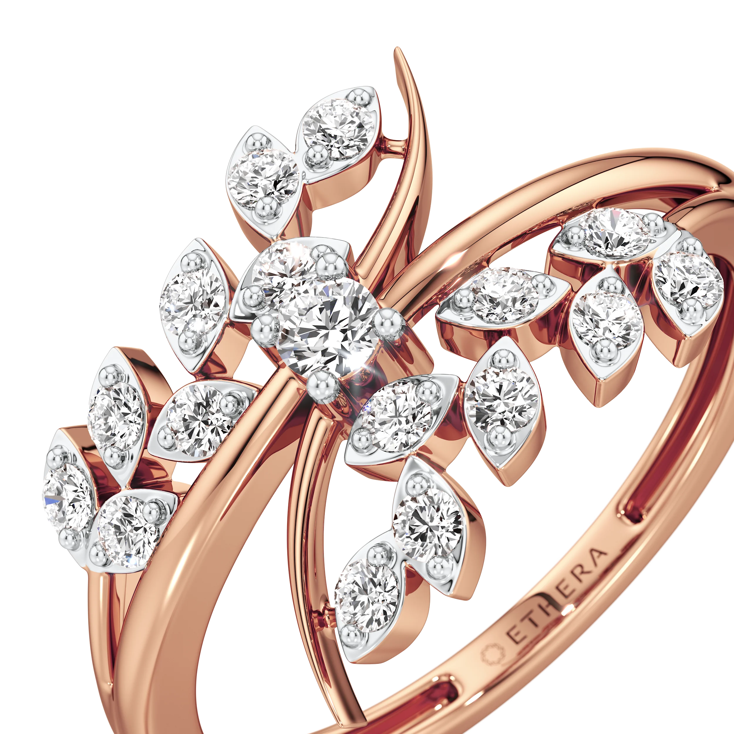 The Elowen Leaf Ring 12