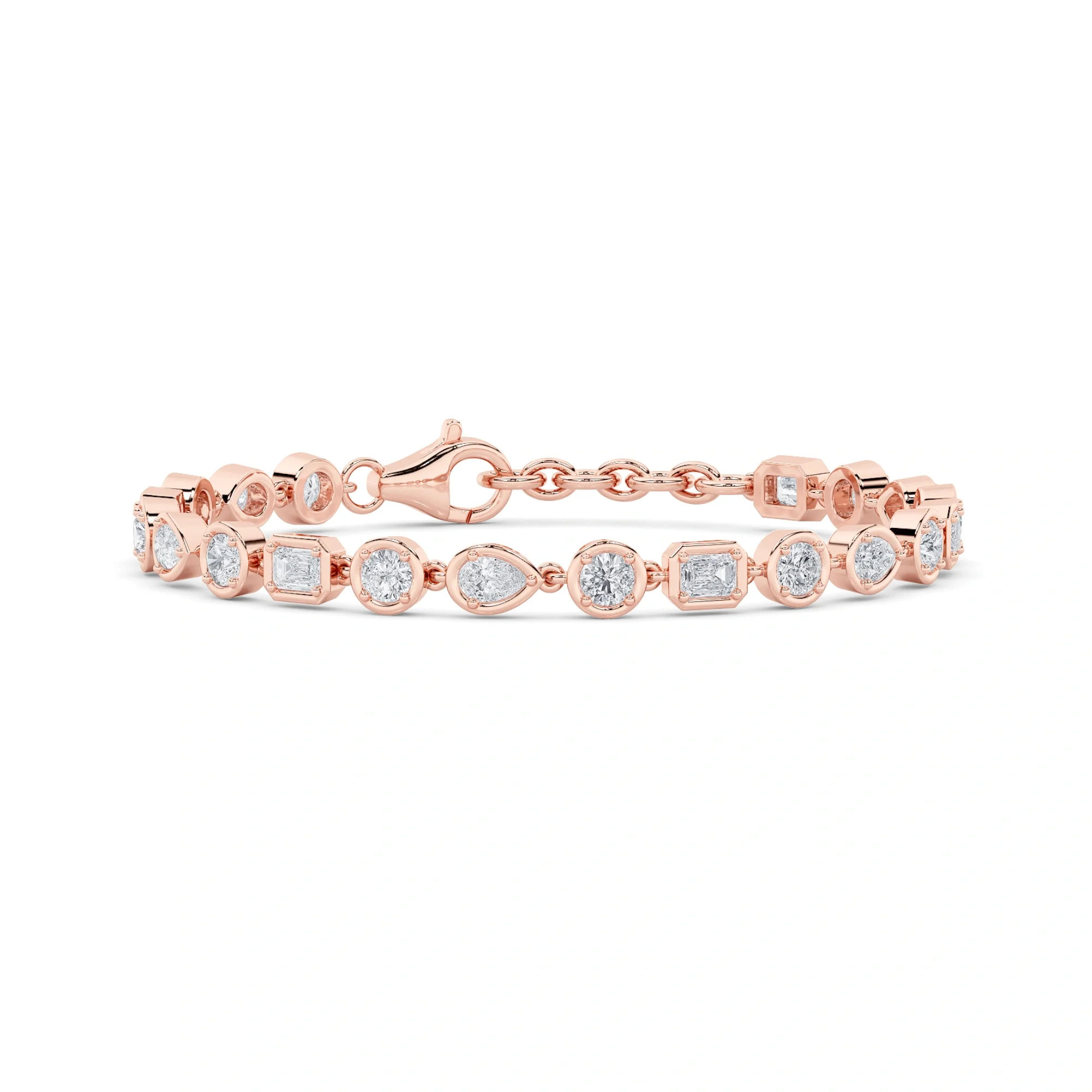 Gemstep Link Diamond Bracelet 9