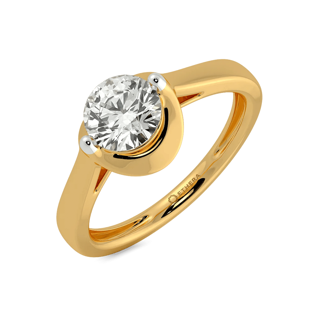 Astral Glint Solitaire Ring 0