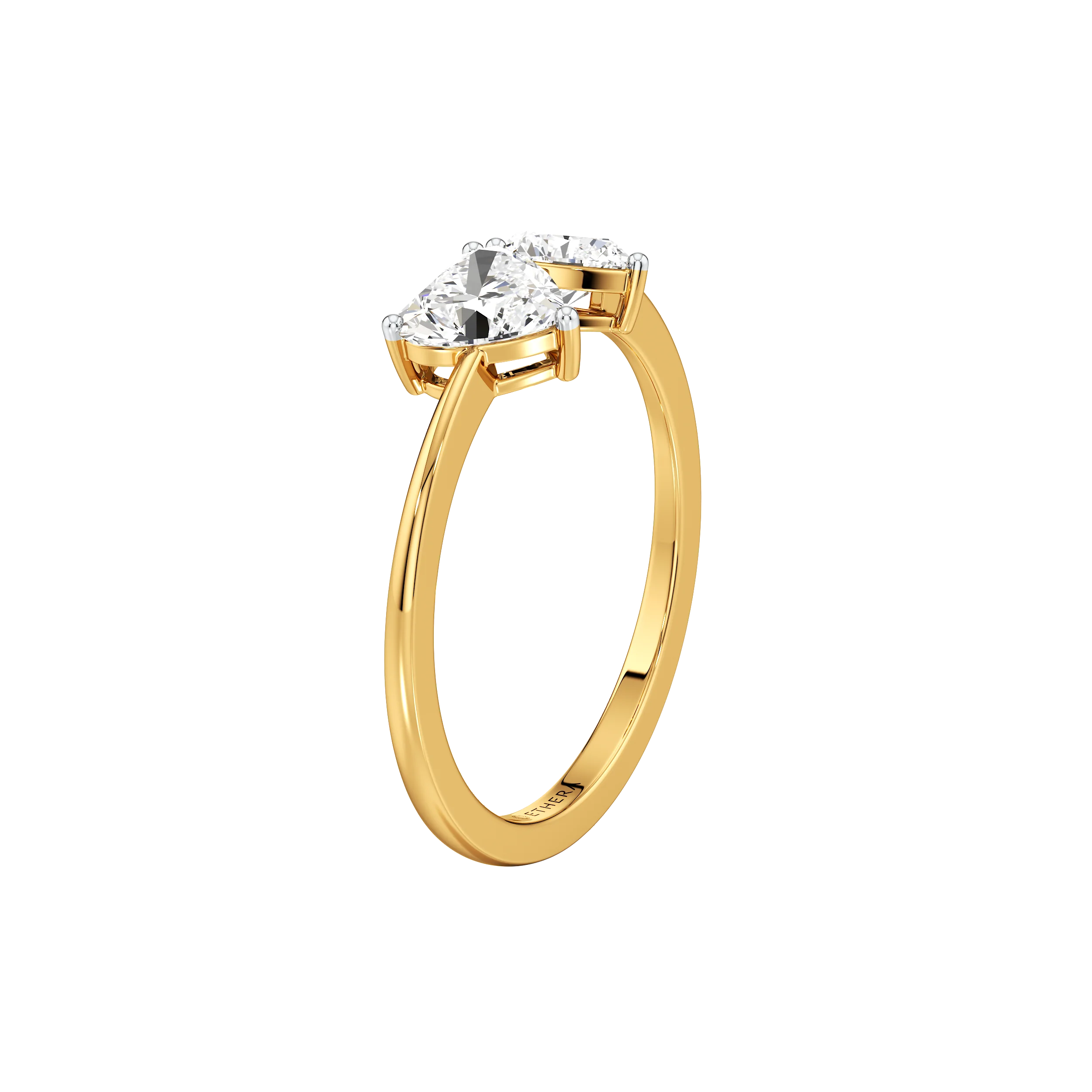 Twin Flame Heart Ring 5