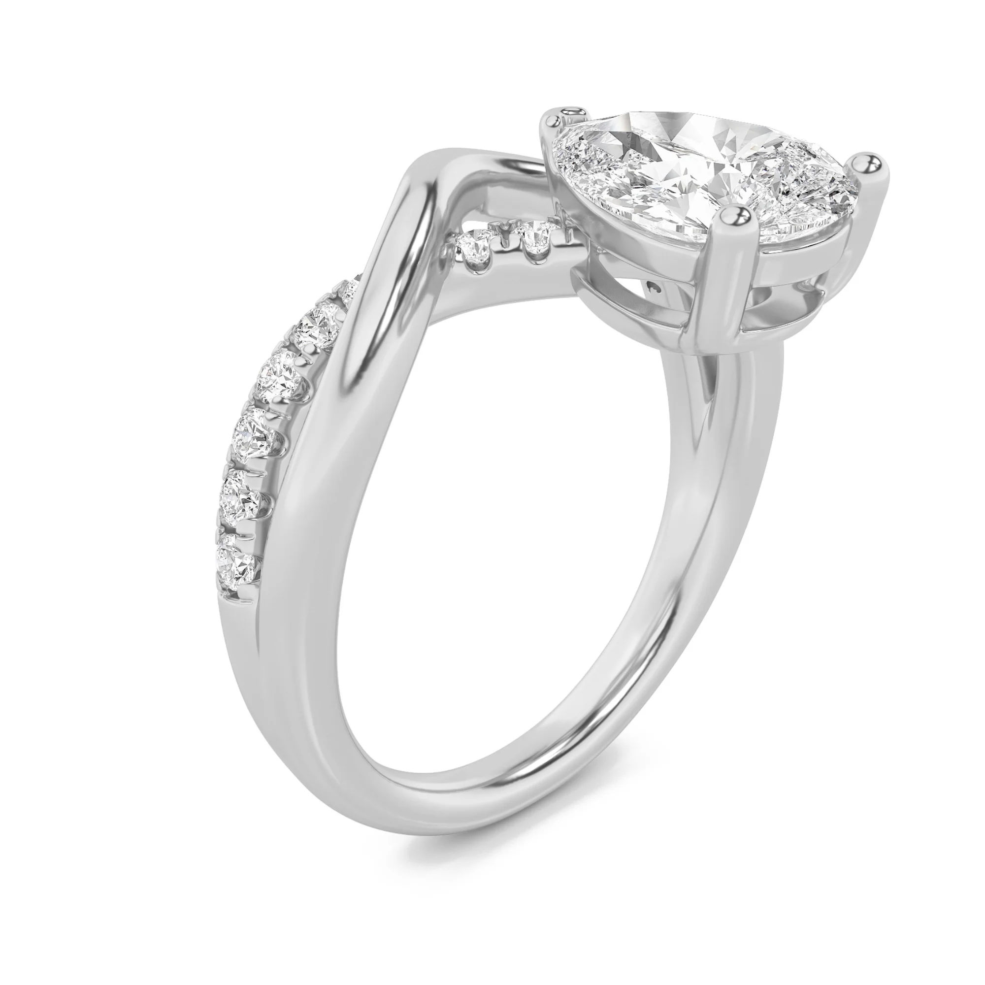 Infinity Pear Ring 7