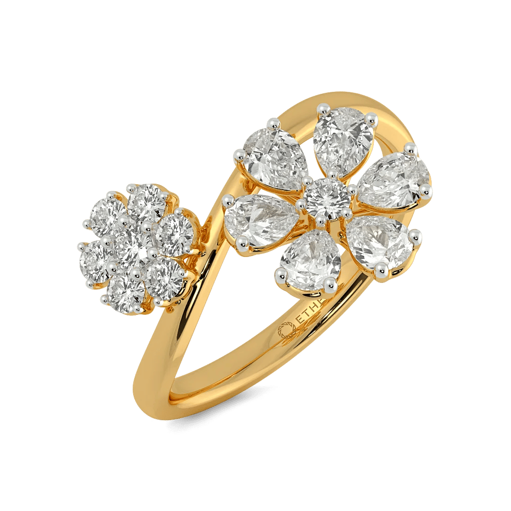 Lush Petals Floral Ring 0