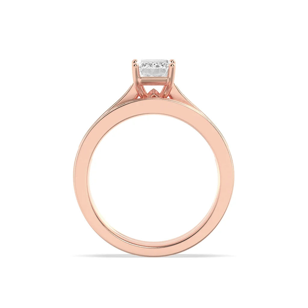 Twin Row Emerald Band Ring 10