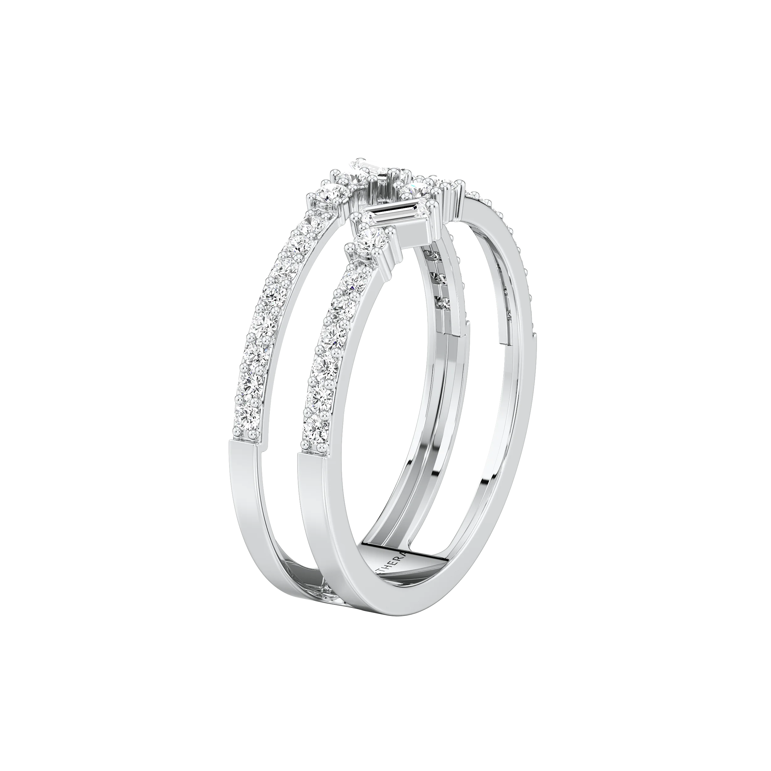 The Celeste Double Band Ring 10
