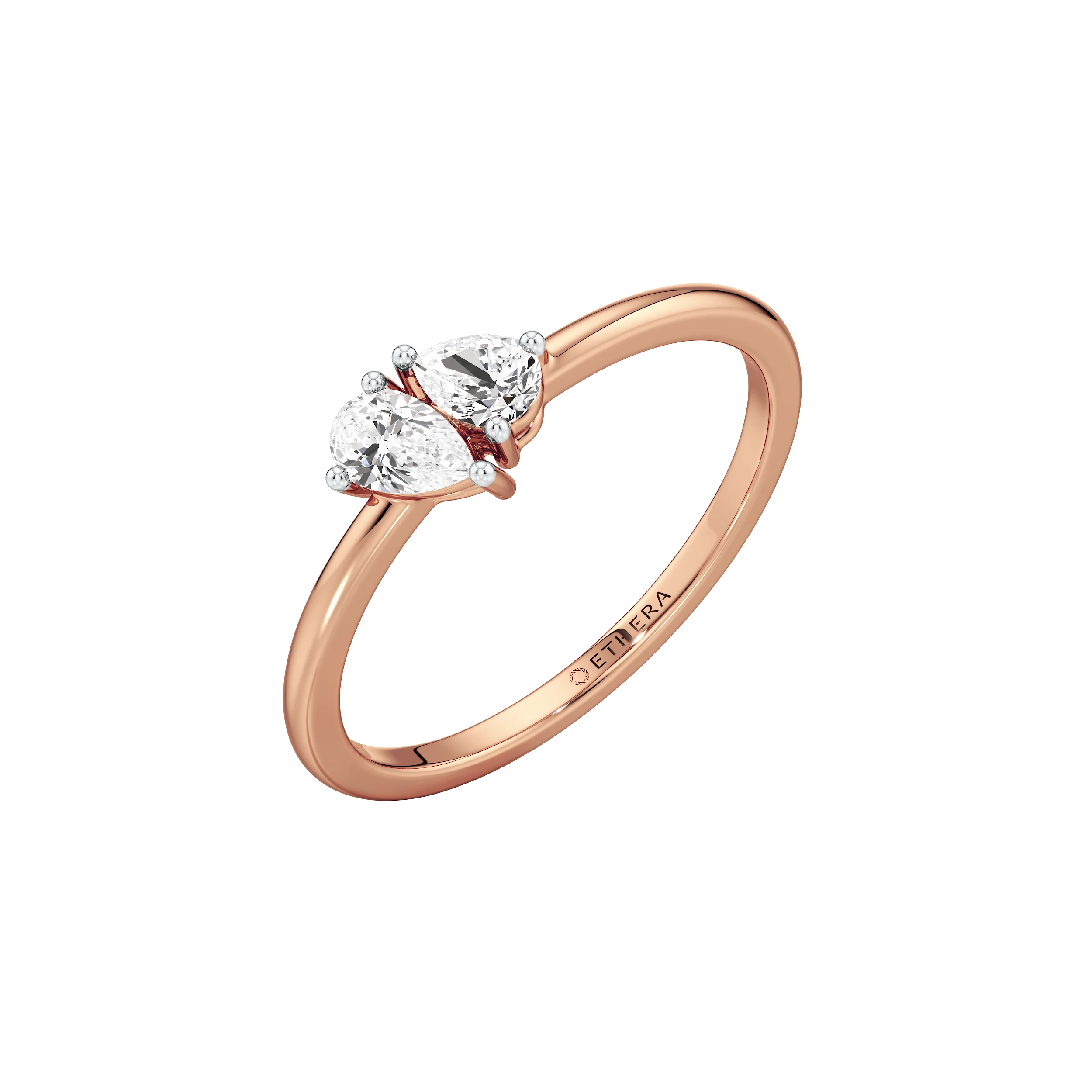 Twin Pear Ring 11