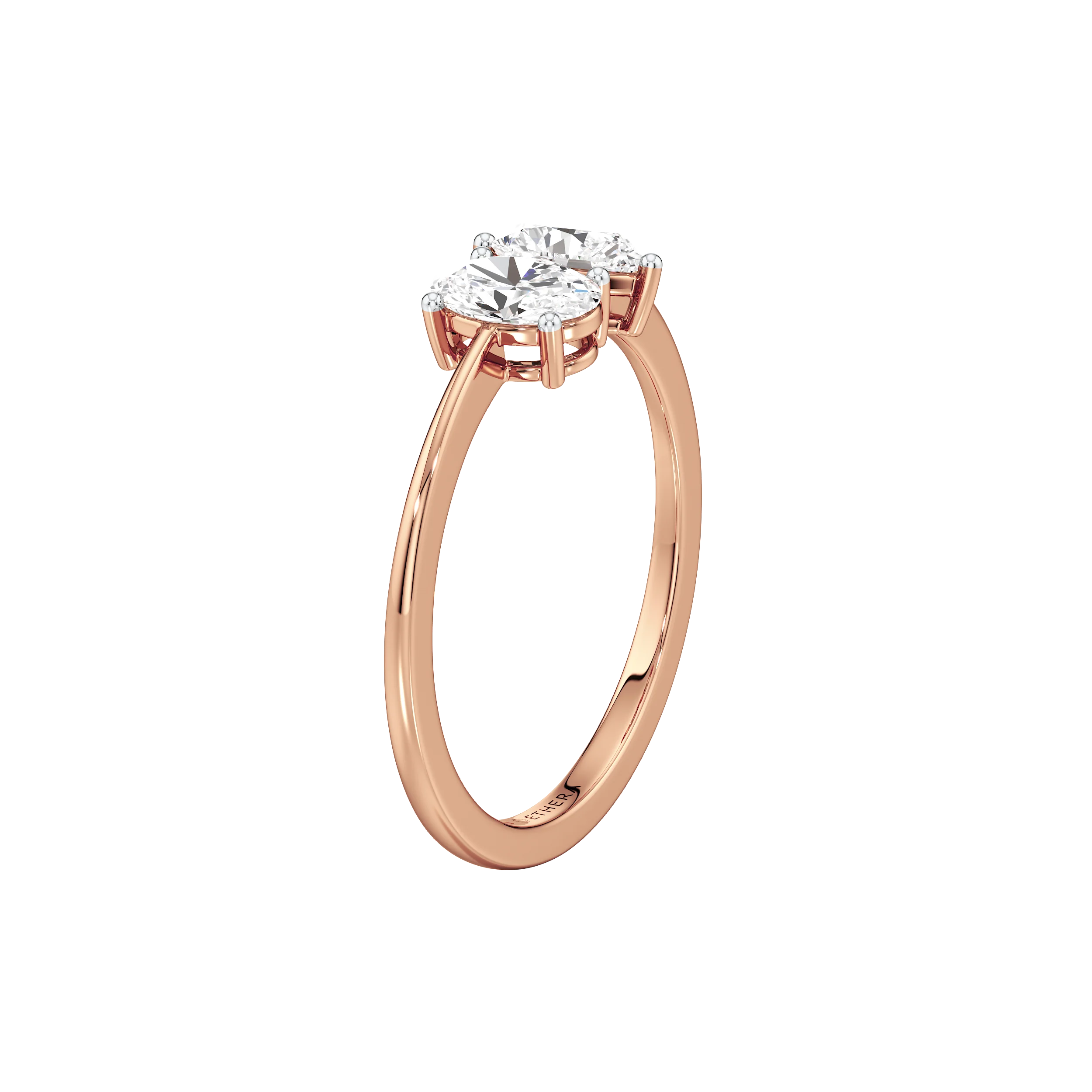 Heart & Oval Duo Ring 14