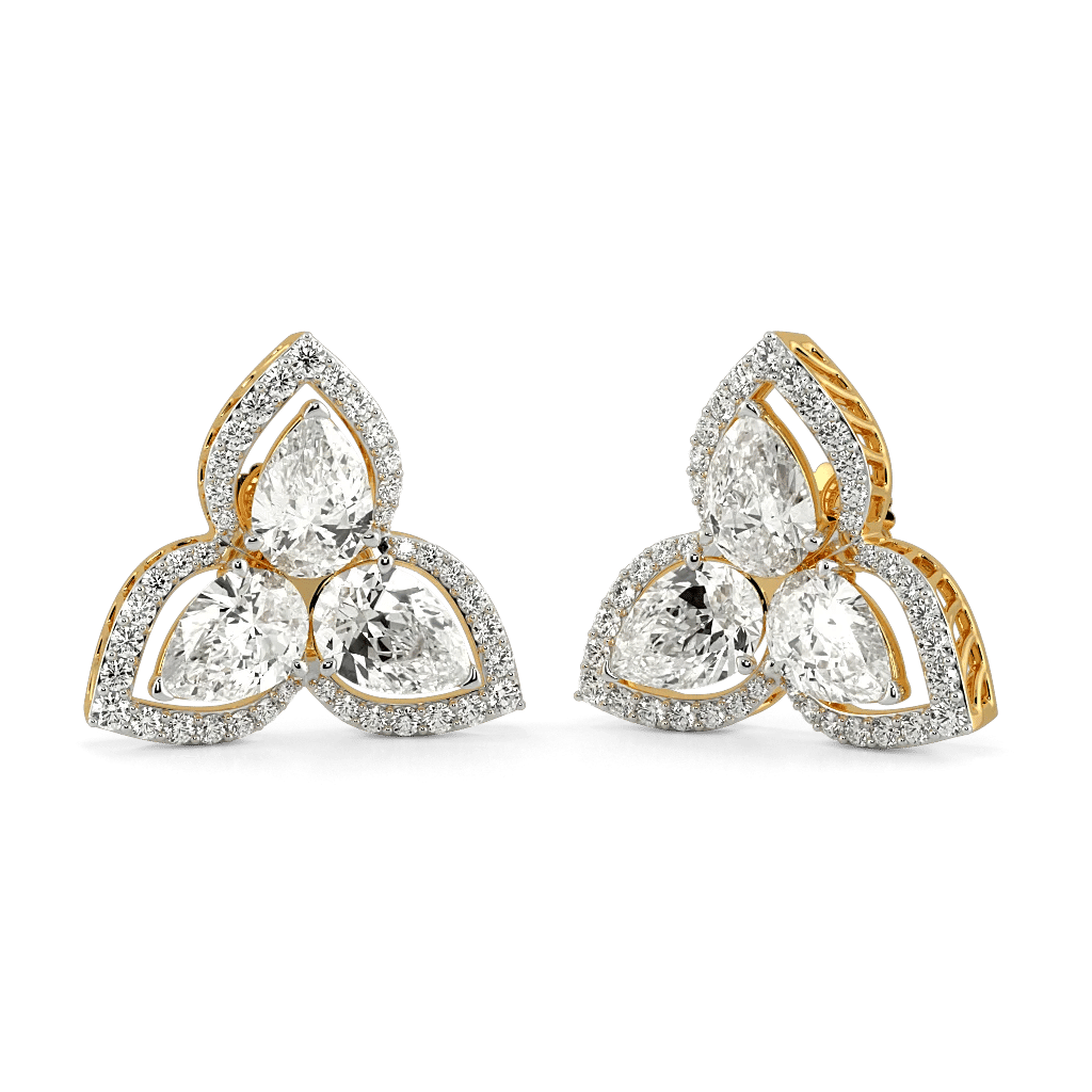 Trefoil Stud Earrings