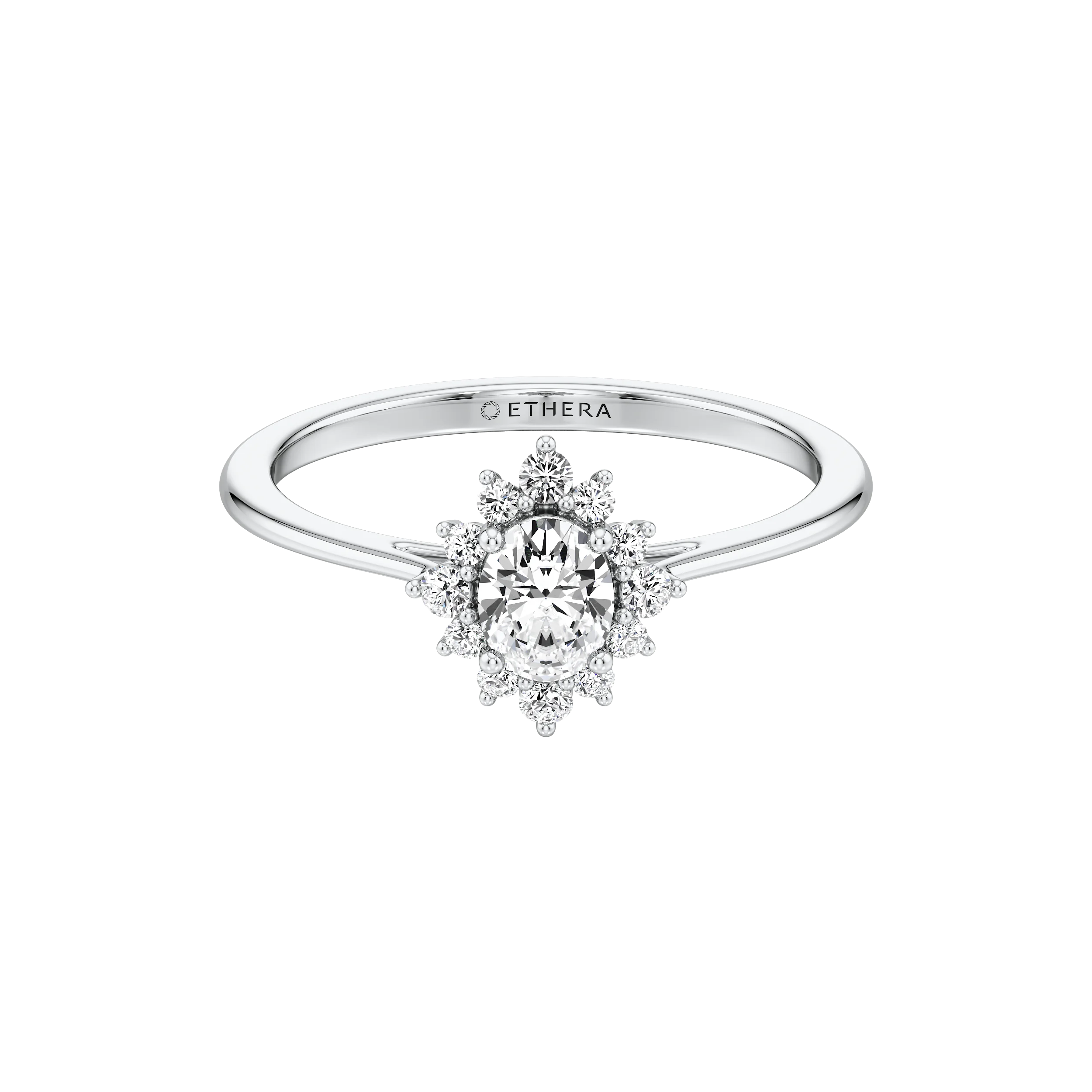 Snowdrop Halo Ring 9
