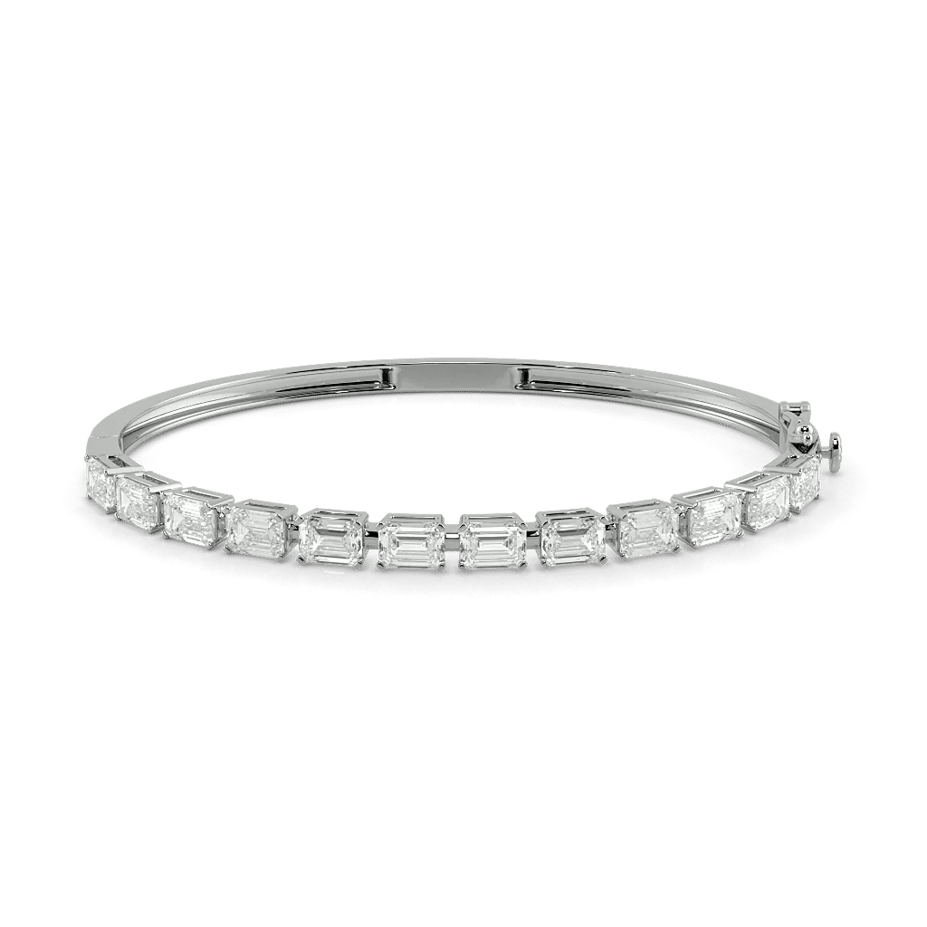 Diamond Zenith Oval Bangle 0