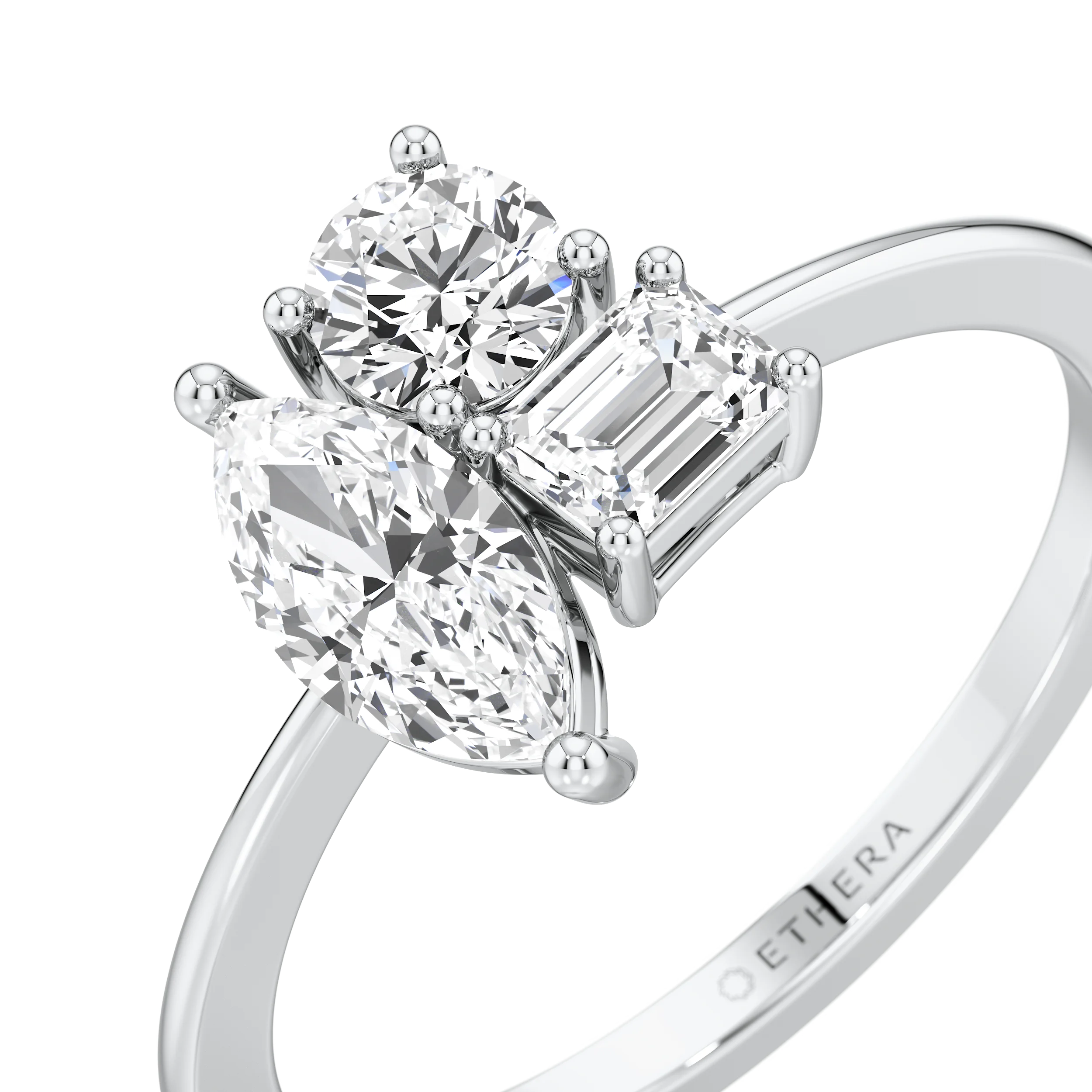 Crown Oval Solitaire Ring 8