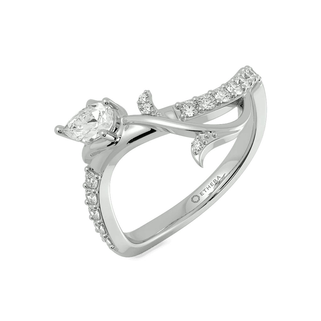 Rosy Radiance Floral Ring 0