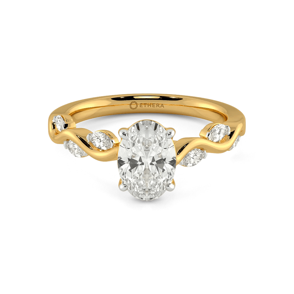 Wild Vine Solitaire Ring 5