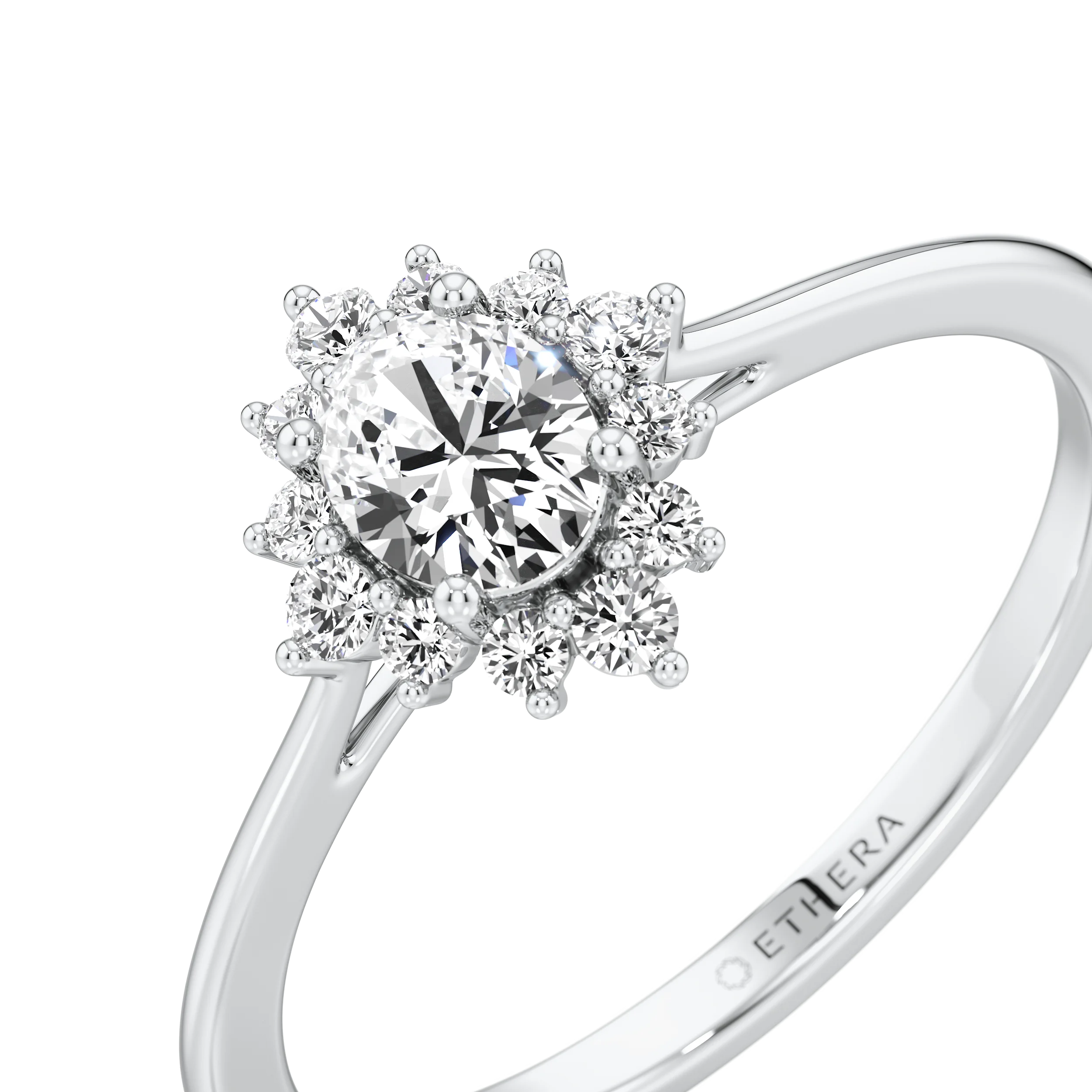 Snowdrop Halo Ring 8