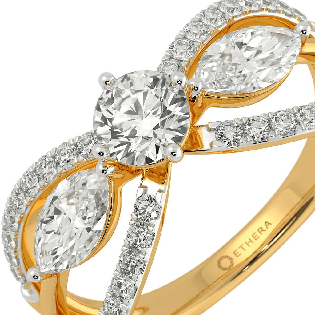 Threefold Grace 3 Stone Ring 3