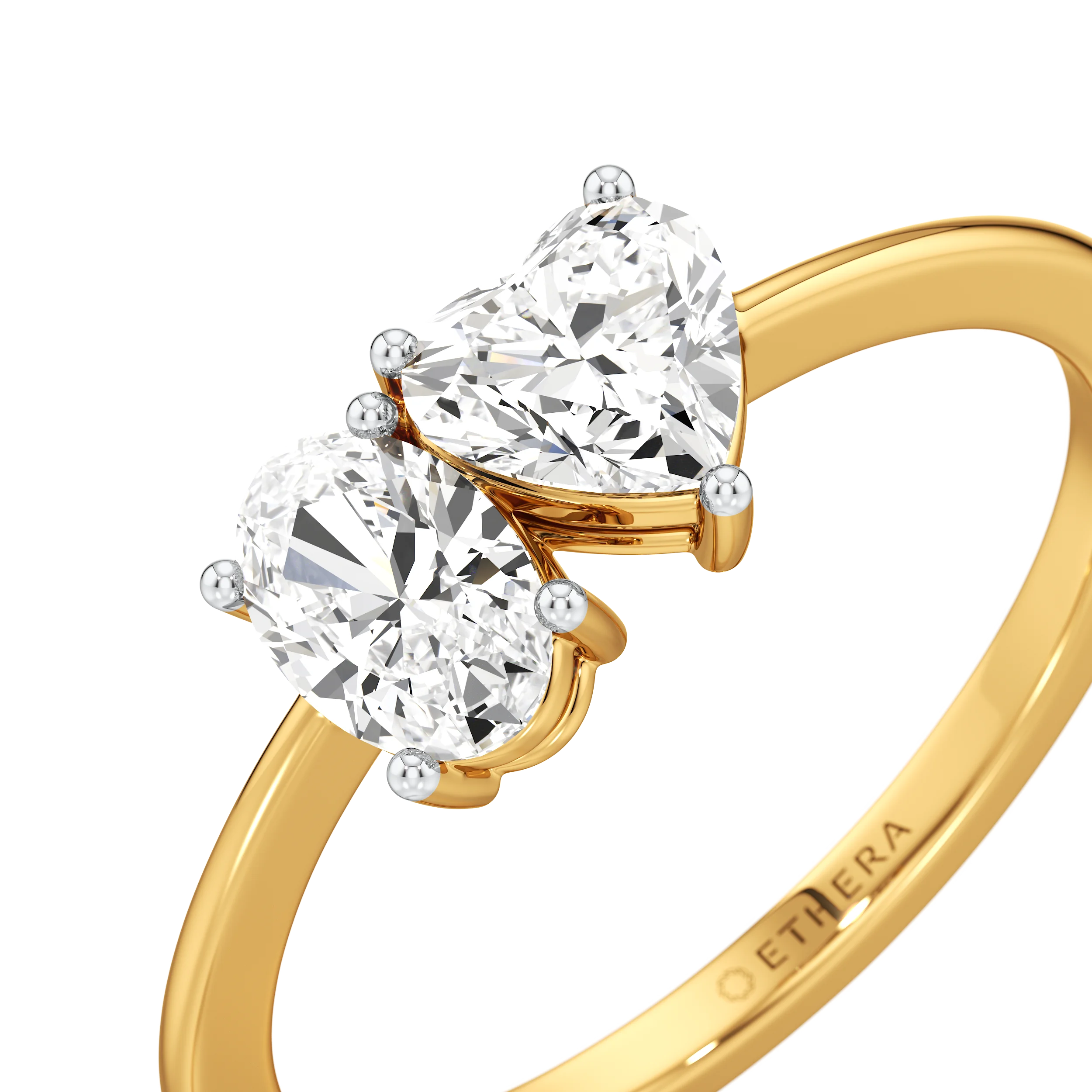 Heart & Oval Duo Ring 3