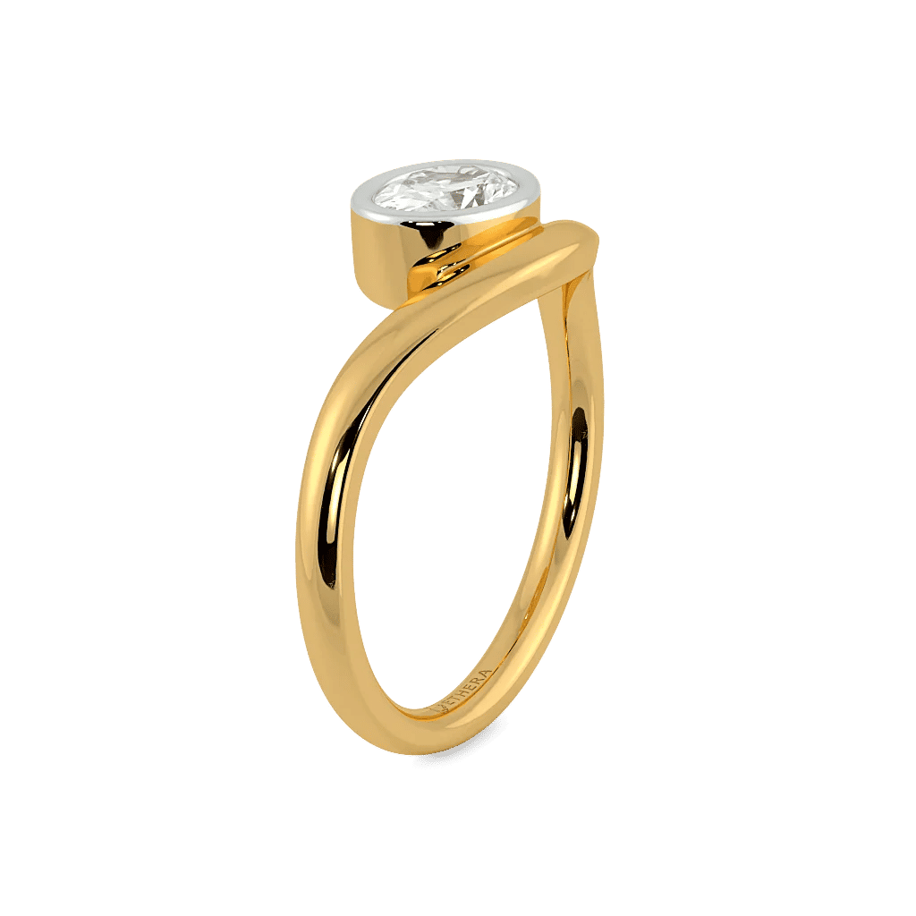 Gold Glam Solitaire Ring 5