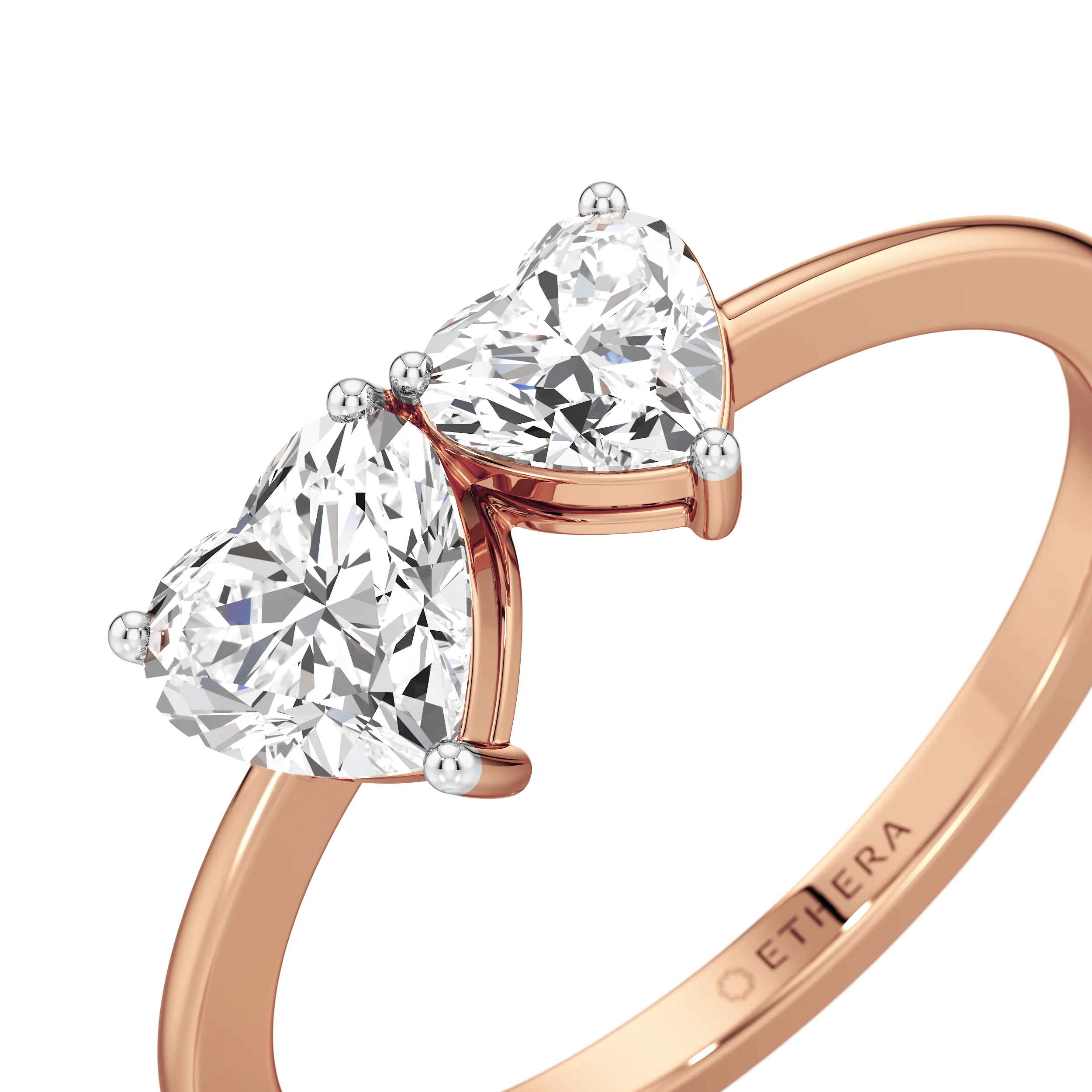 Twin Flame Heart Ring 12