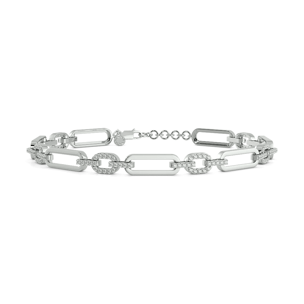 Interwoven Sparkle Chain Bracelet 0