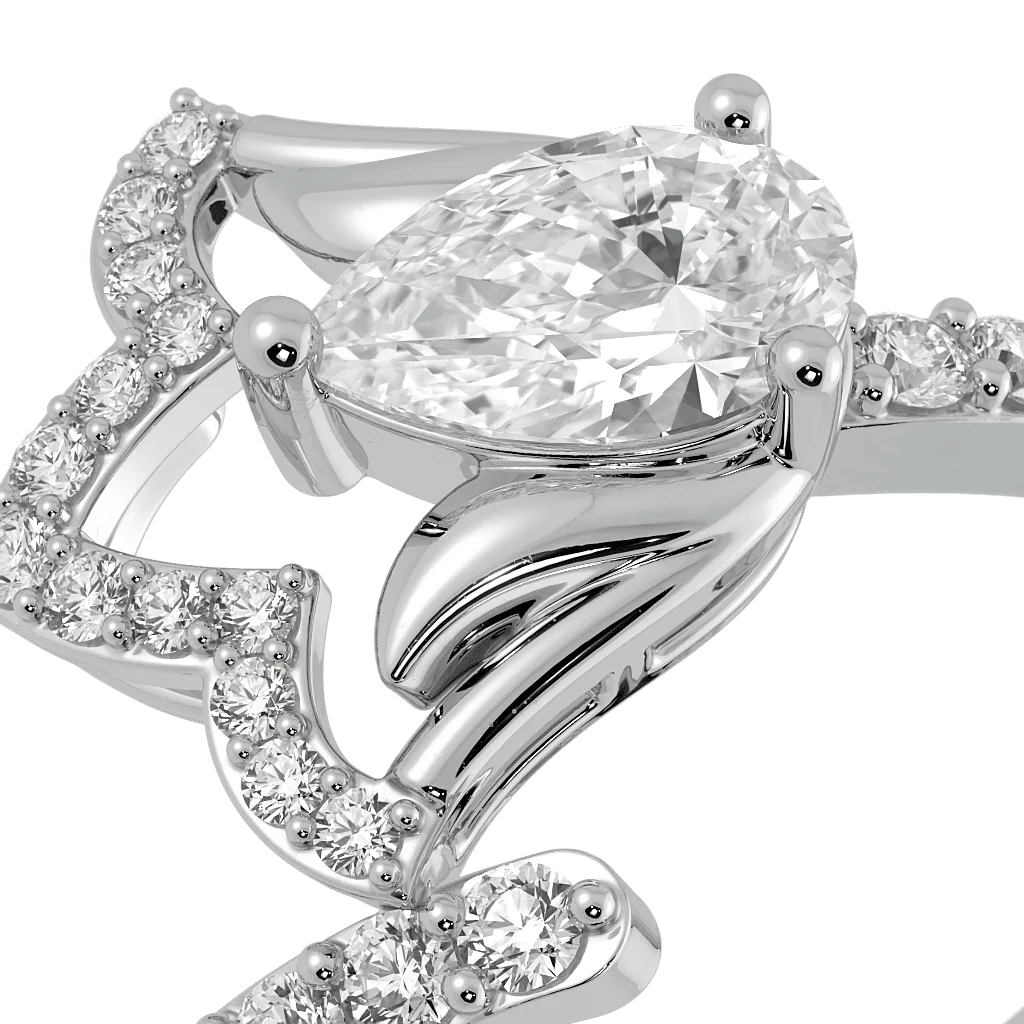 Rosy Glow Floral Ring 3