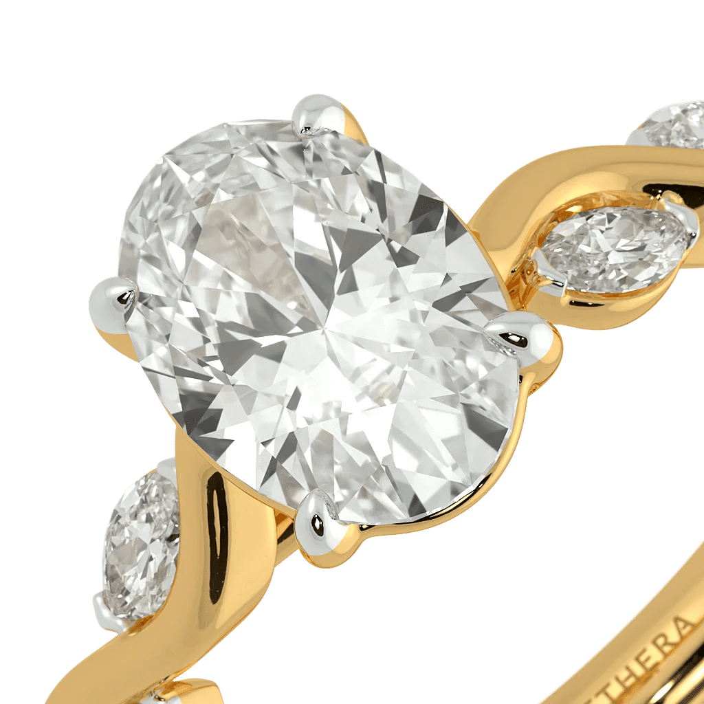 Wild Vine Solitaire Ring 4
