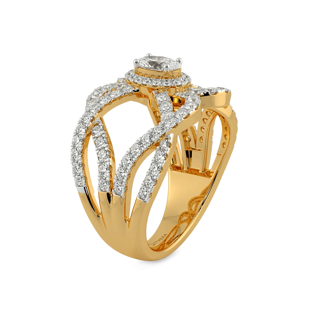 Nouveau Bloom Solitaire Ring 5