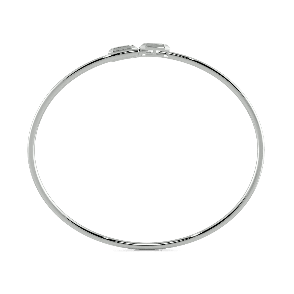 Flawless Halo Flexible Oval Bangle 2
