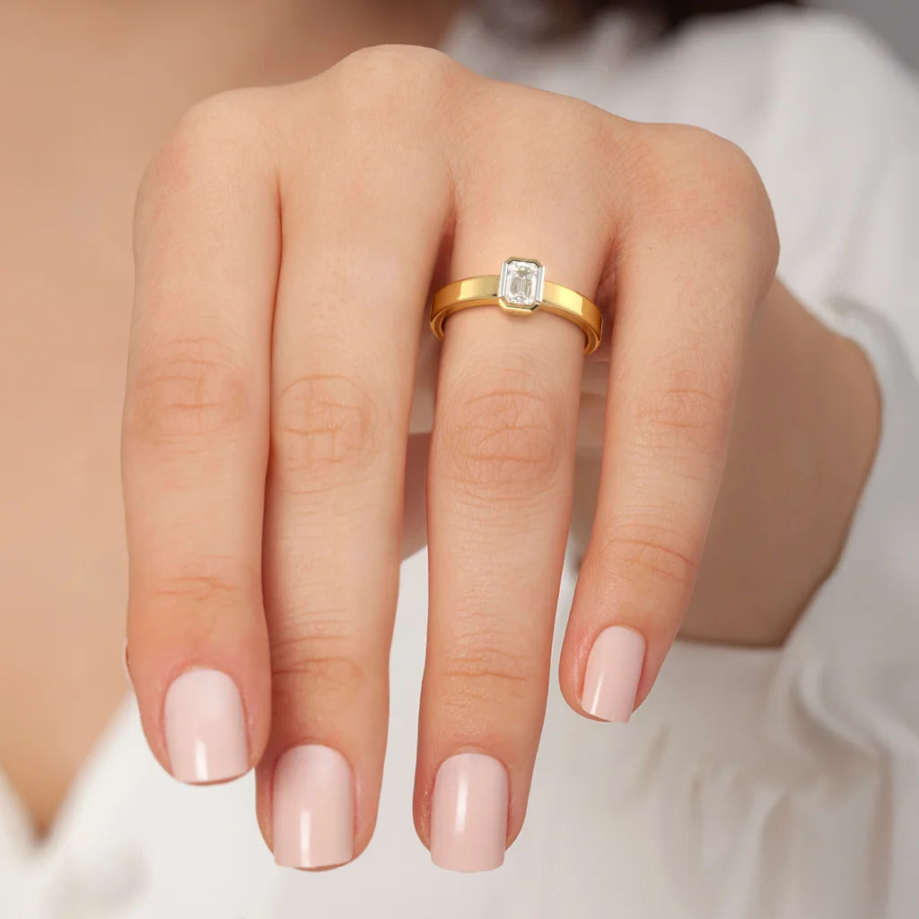 Eternal Emerald Solitaire Ring 1