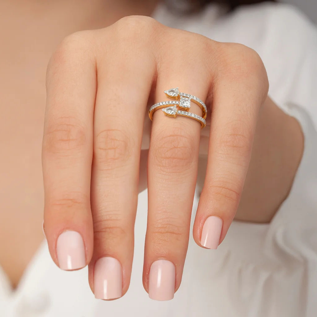 Lovers Path Open Top Ring hover