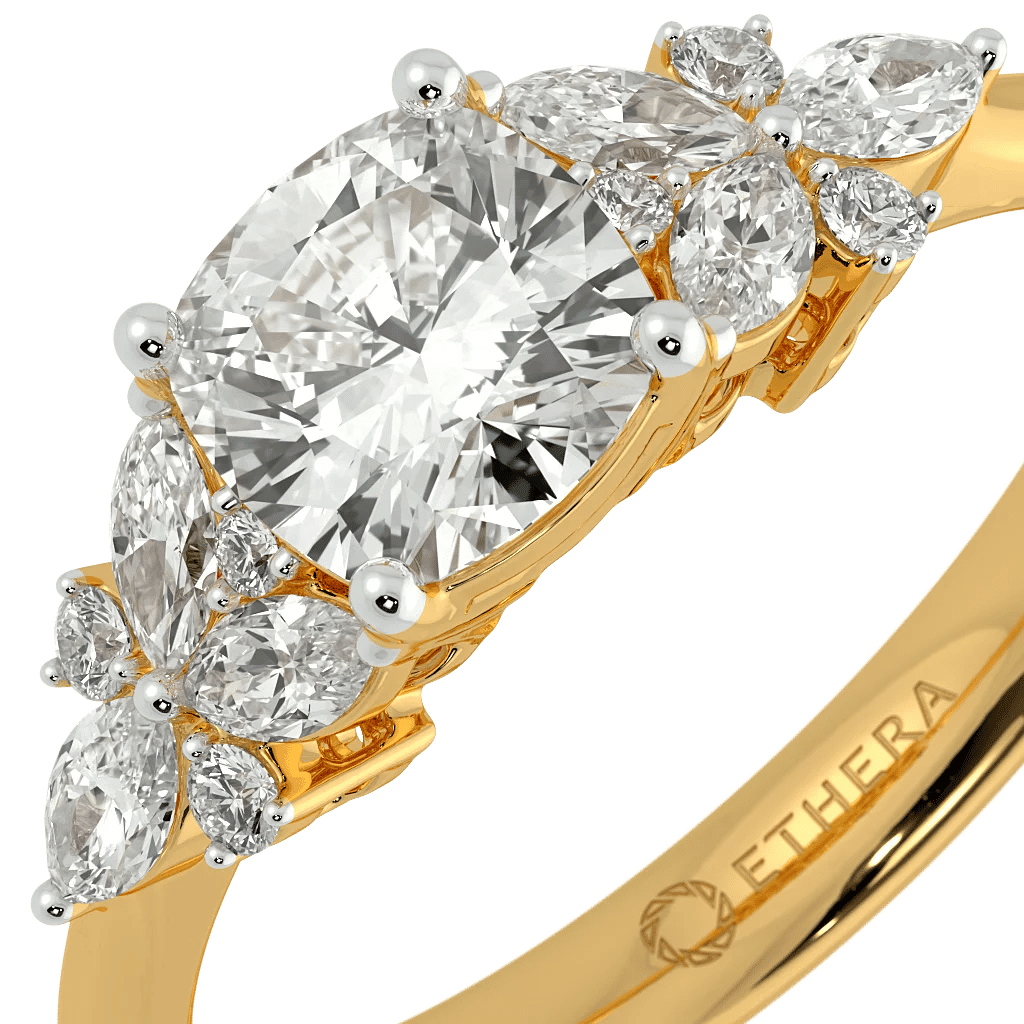 Trio Of Love Solitaire Ring 4