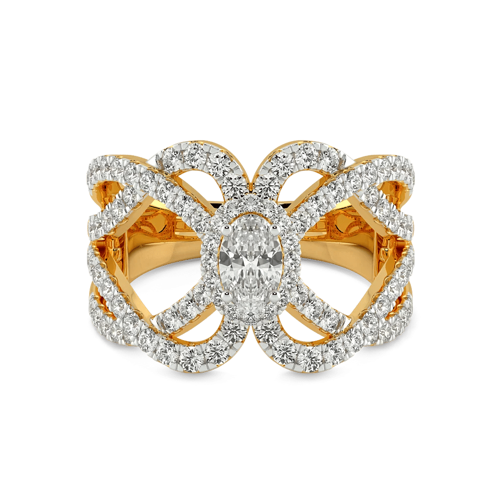 Nouveau Bloom Solitaire Ring 4